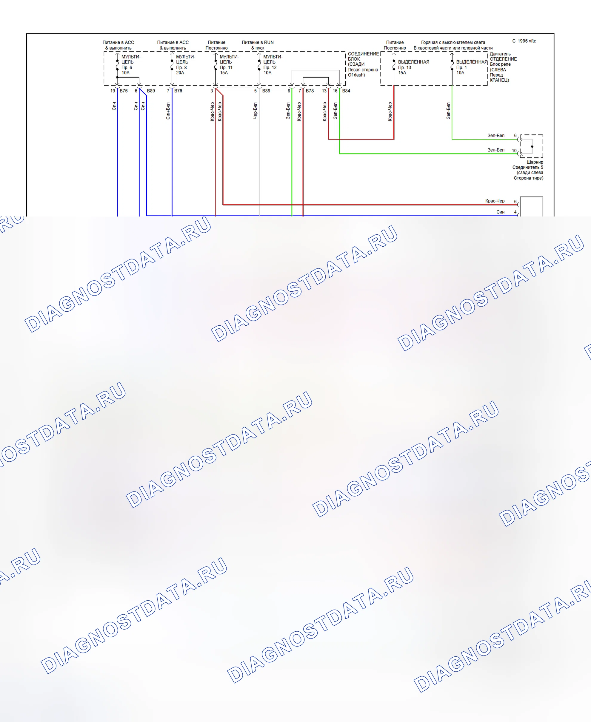 Radio Circuits, 6 Speaker System. Mitsubishi Diamante II