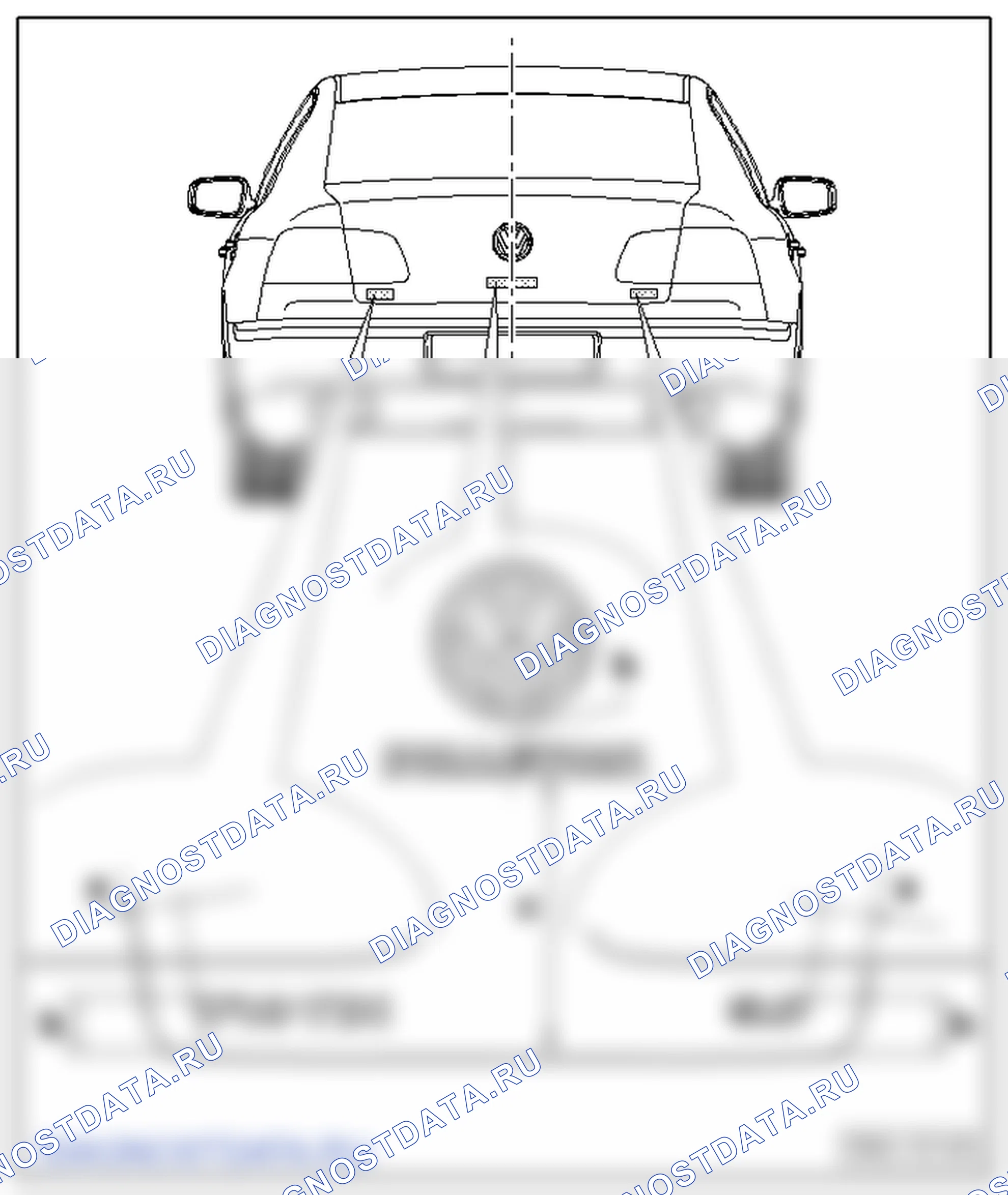 Надписи. Volkswagen Phaeton I