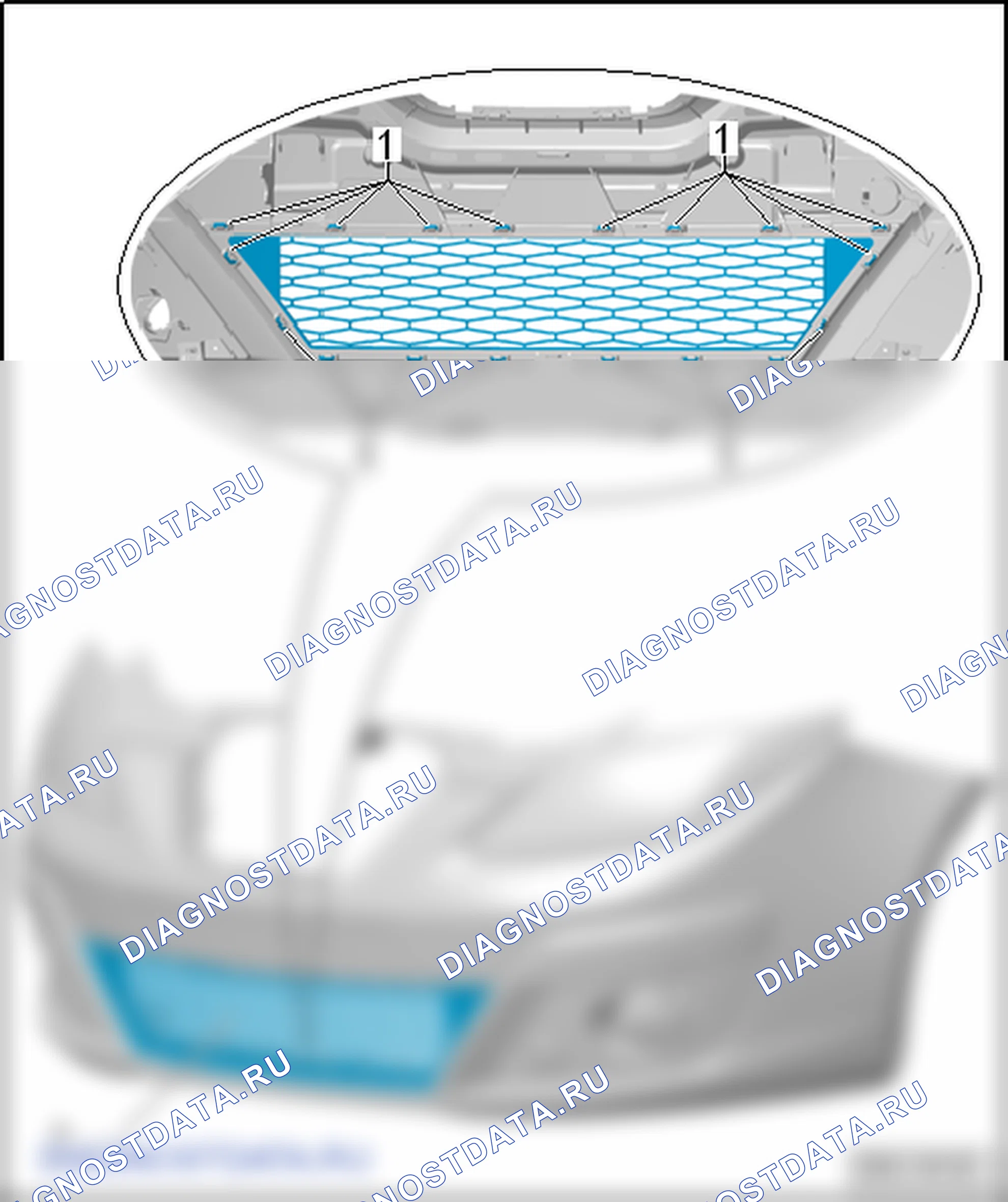 Облицовка бампера. SEAT Altea I