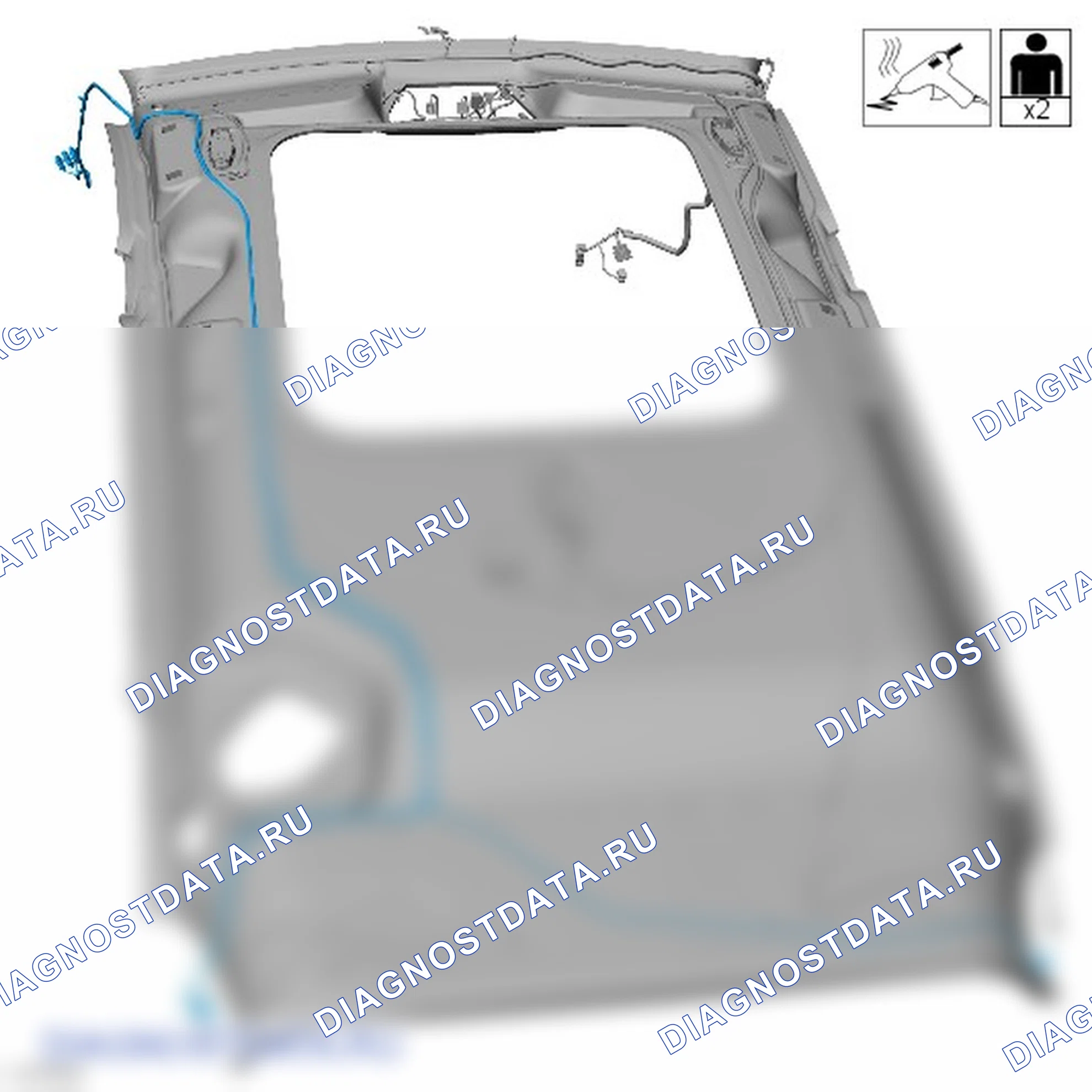 Как снять и установить антенный кабель аудиоблока. Ford Grand C-MAX II