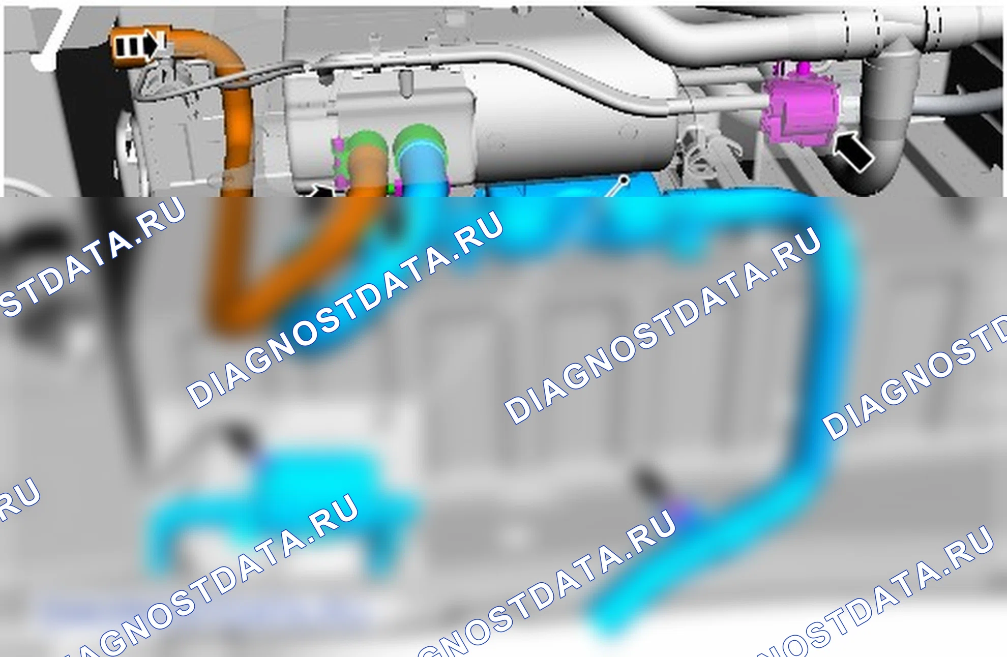 Как снять и установить вспомогательный топливный обогреватель. Ford Transit VII
