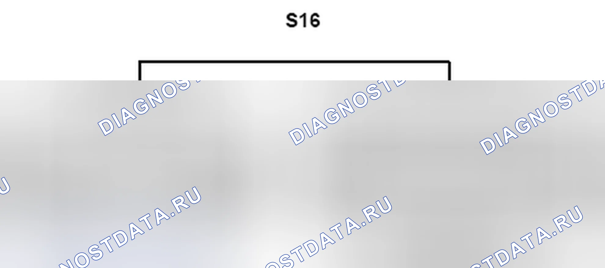 Рис. 1461: Вид с торца соединительного разъема (S16). Toyota Camry XV40 рестайлинг