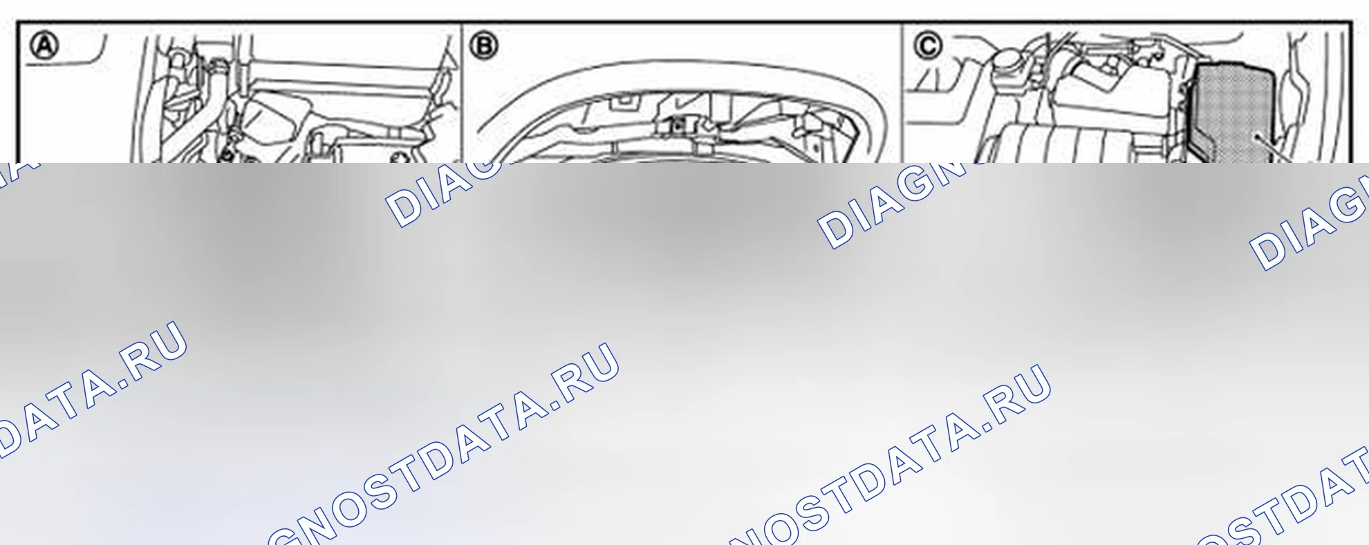 Рис. 15: СИСТЕМА ЗАПУСКА: расположение компонентов. Nissan Murano Z51 рестайлинг 2
