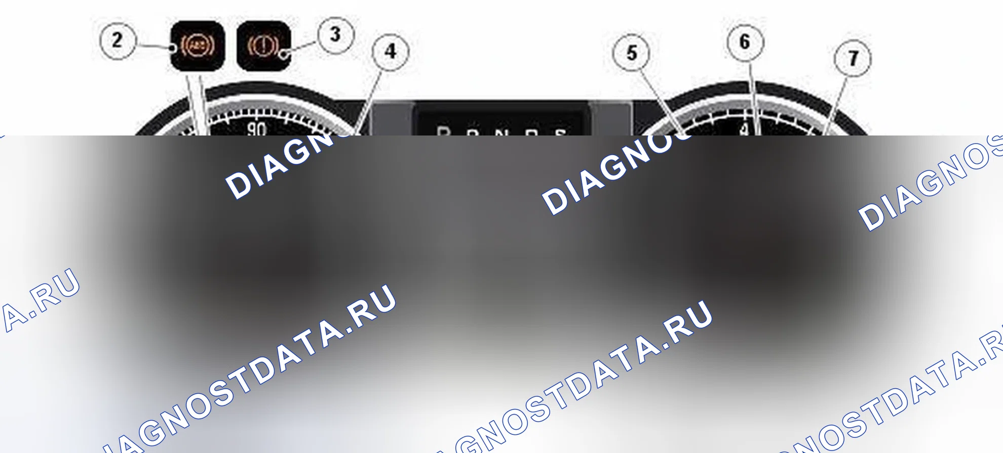 Рис. 3: ПРЕДУПРЕЖДАЮЩИЕ ИНДИКАТОРЫ. Jaguar XK II рестайлинг