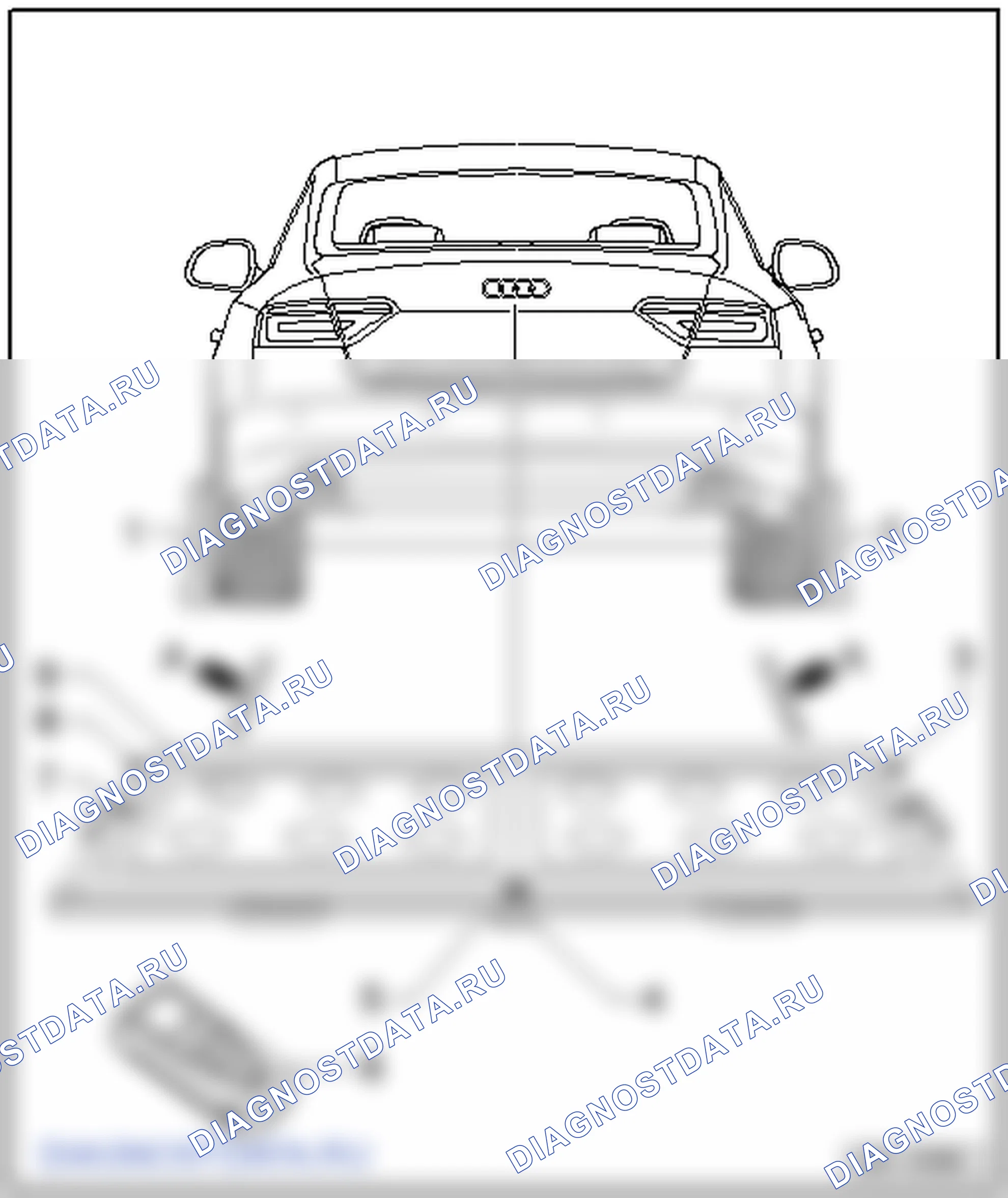 Камера заднего вида. Audi A3 8V