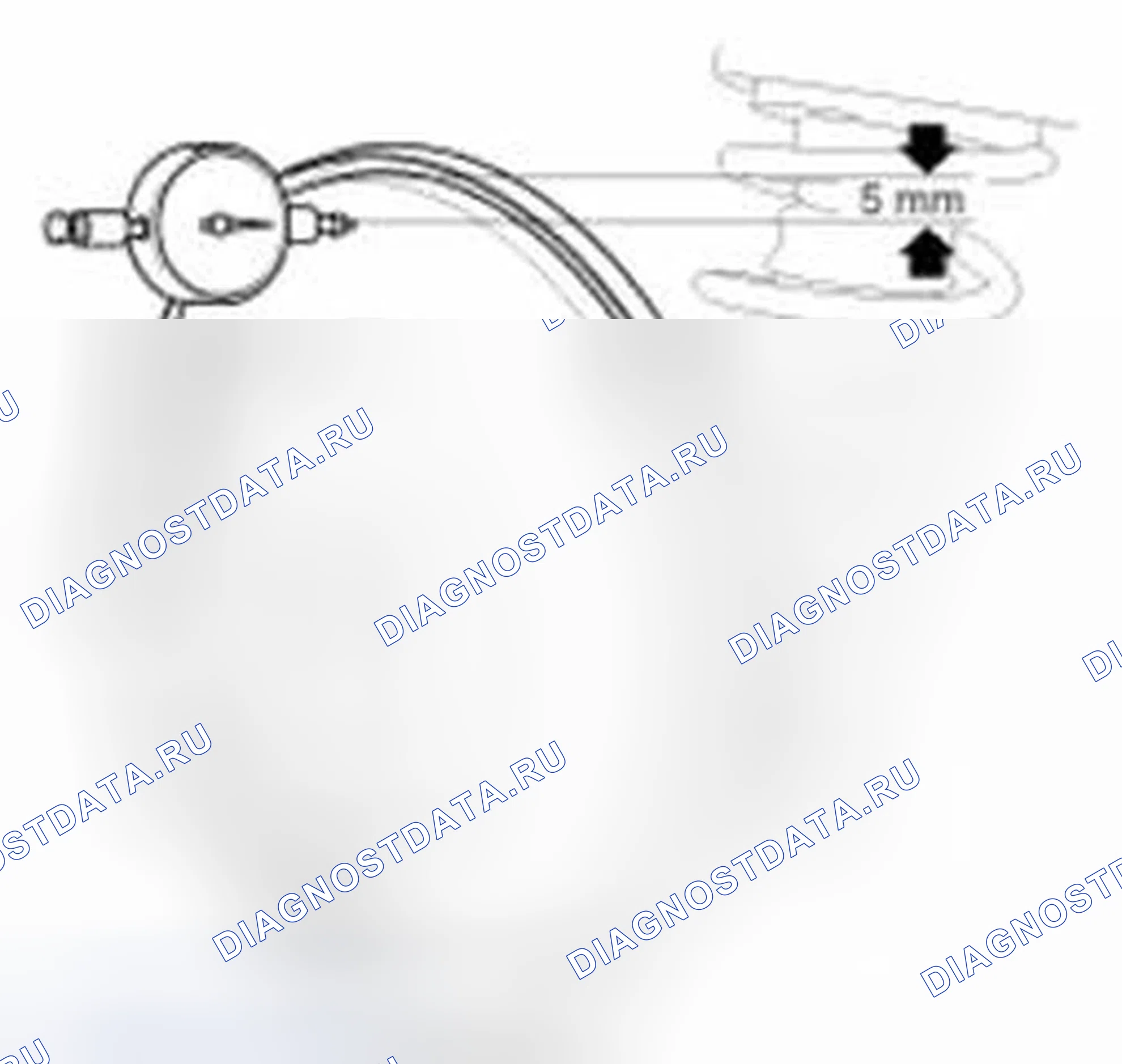 Рис. 83: Проверка биения заднего тормозного диска. Hyundai Elantra V