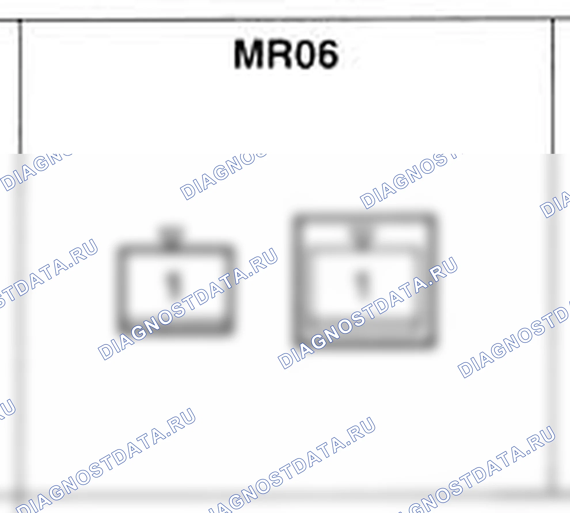 Распиновка разъёма MR06 — основного жгута. Hyundai Atos MX