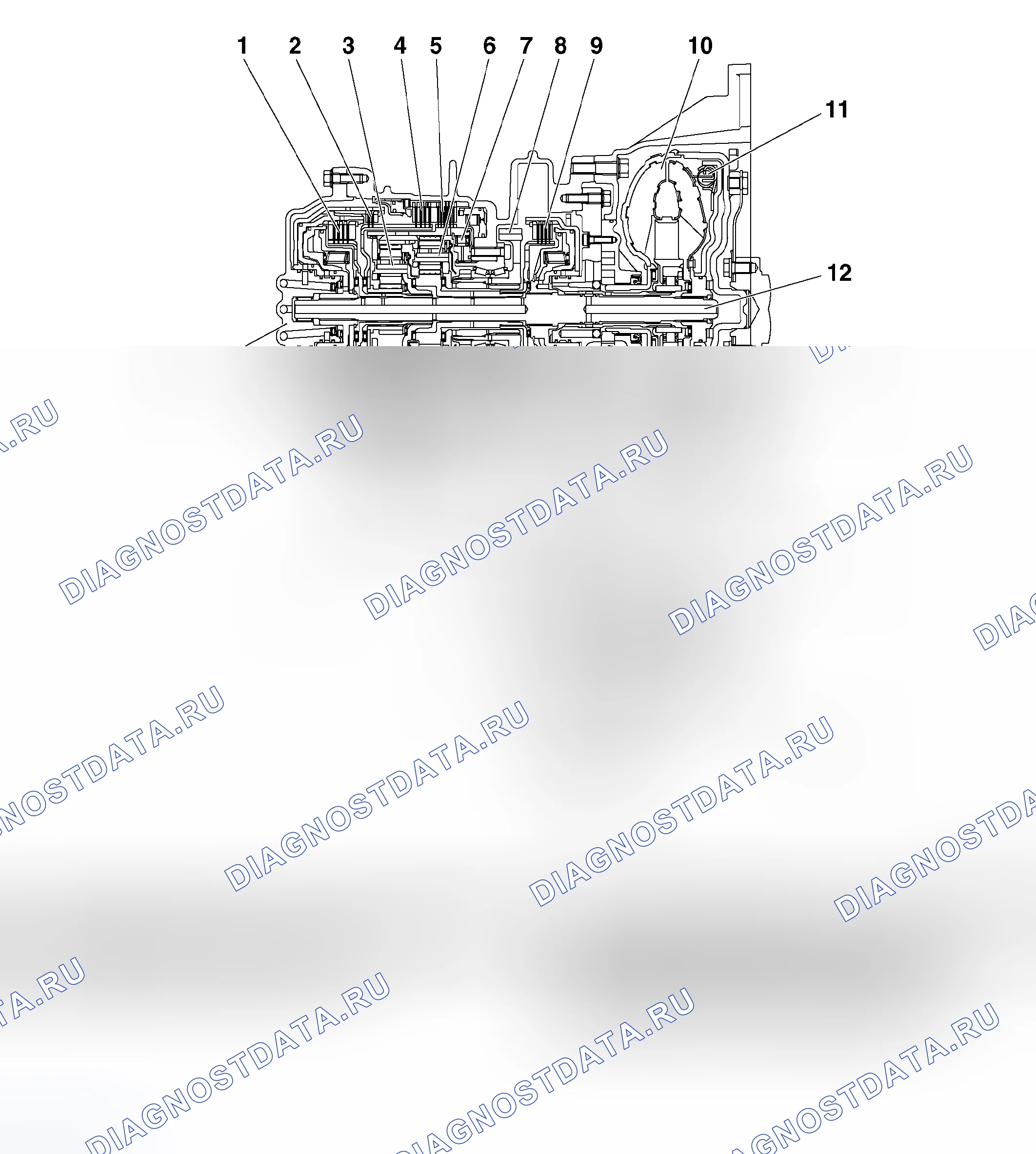 Рис. 255: РАЗРЕЗ < F4a5a >. Mitsubishi Endeavor I