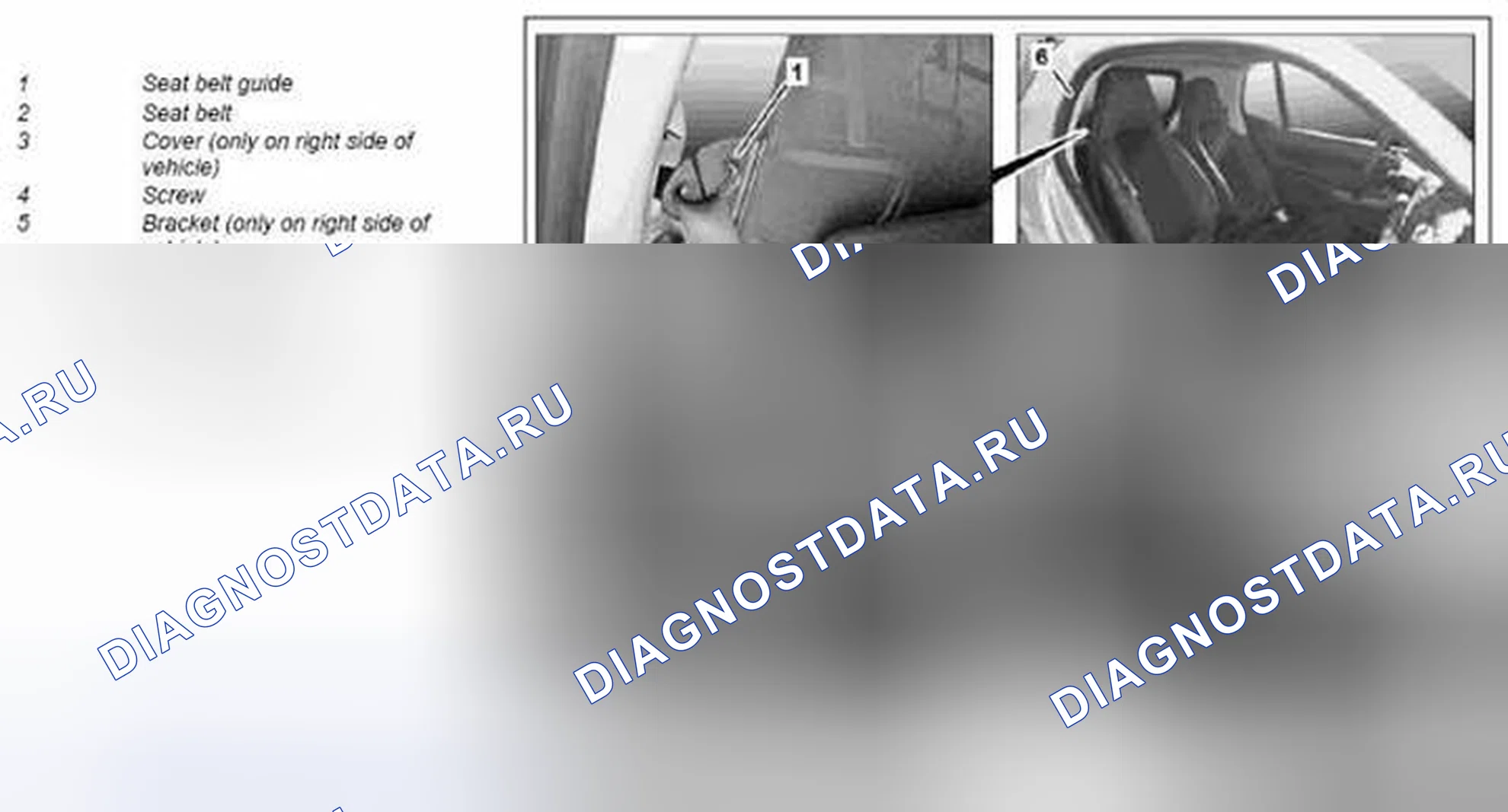 Рис. 47: Демонтаж / монтаж панелей на B-образной стойке - AR68.30-P-4700MCU. Kia Soul I