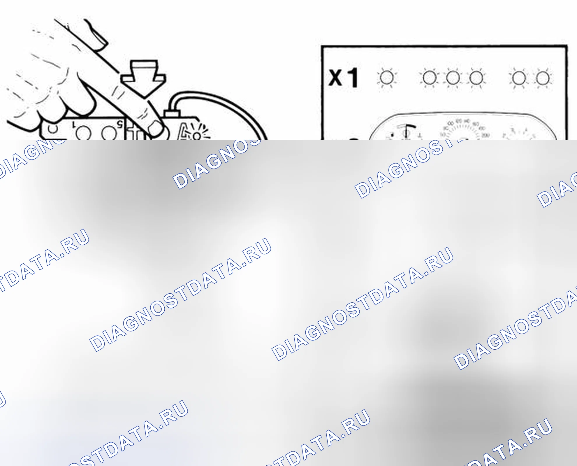 Рис. 88: Считывание данных вручную. Volvo C70 I