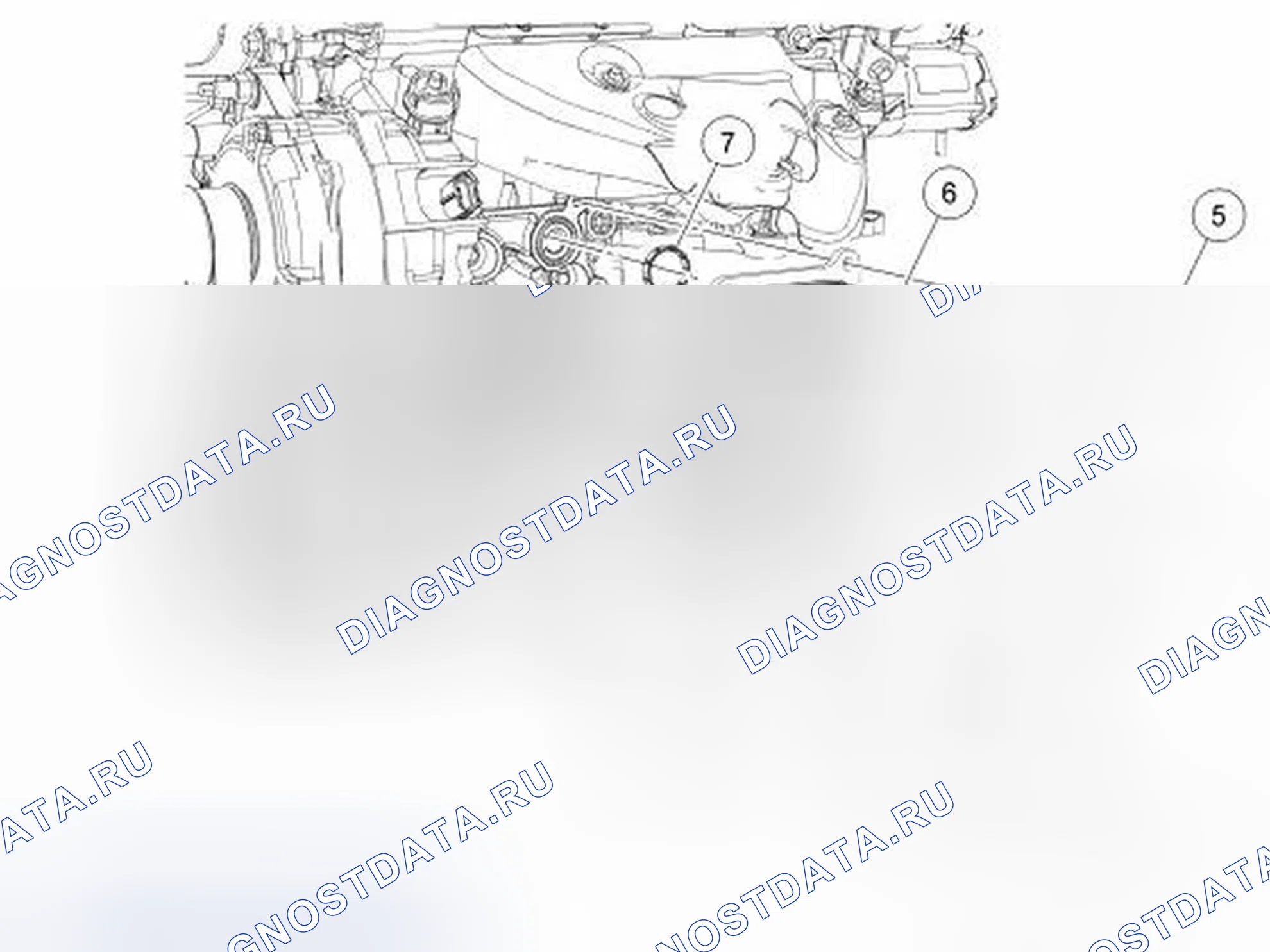 Рис. 88: Маслоохладитель. Ford Flex I