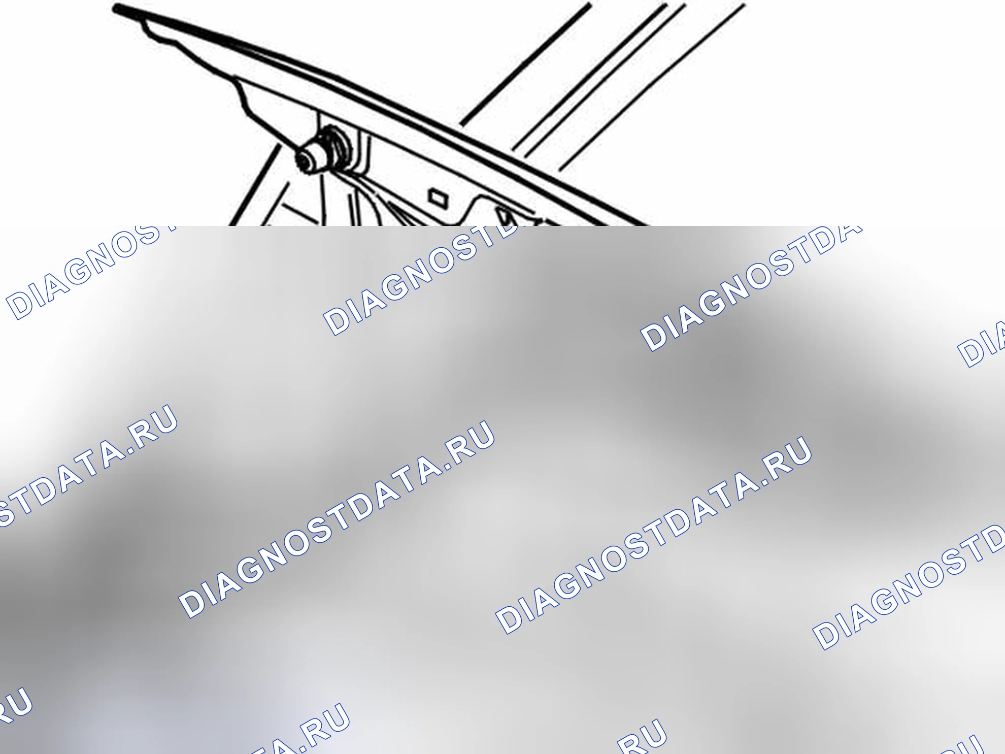 Рис. 280: СНЯТИЕ КРЫШКИ БАГАЖНИКА. Volvo S40 II рестайлинг
