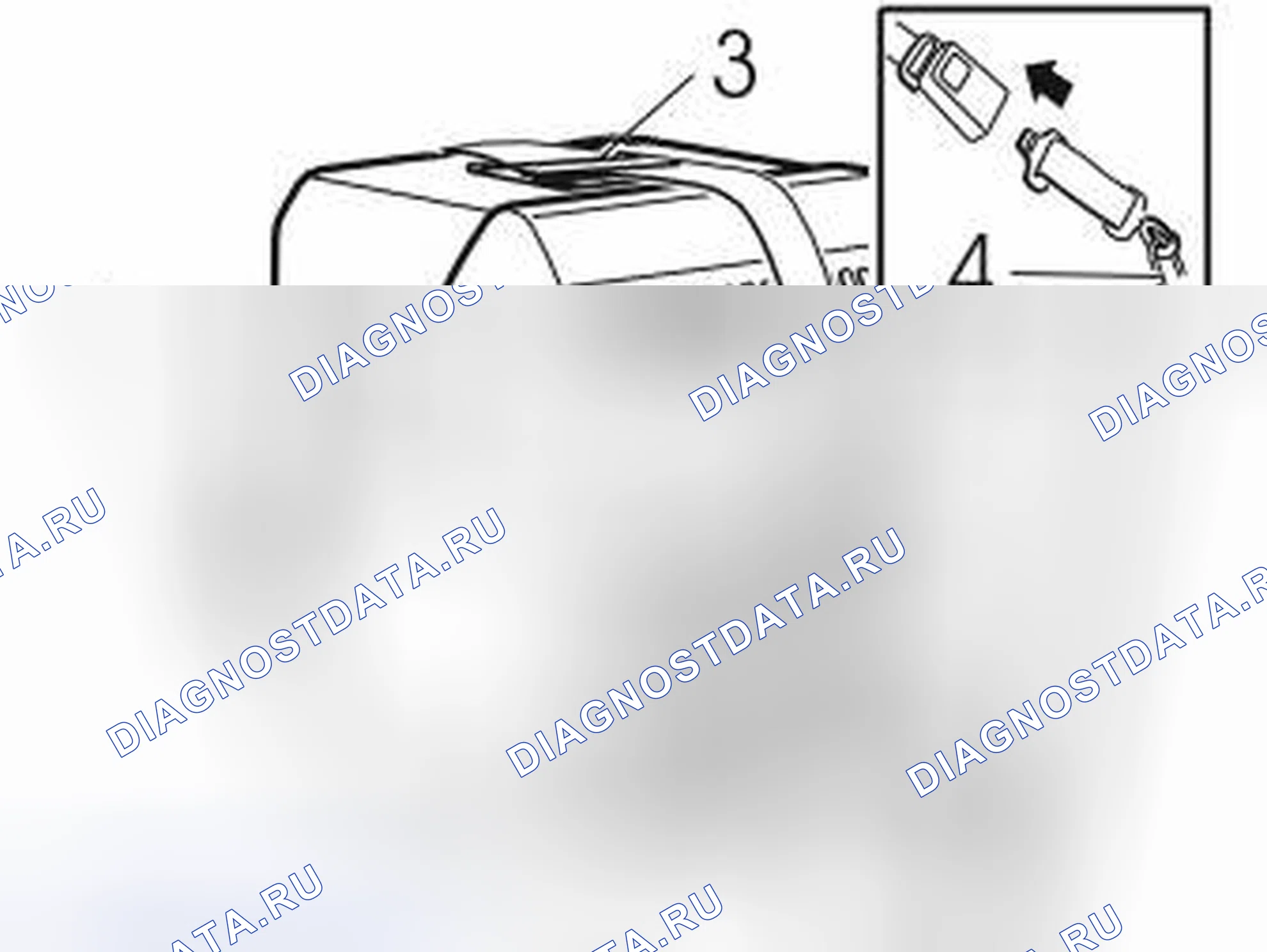 Рис. 421: Крепление охлаждающего ящика. Volvo XC70 I рестайлинг
