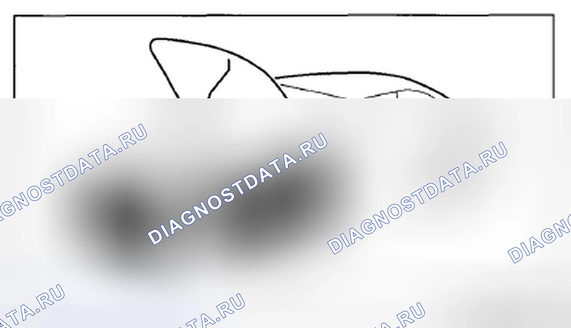 Рис. 26: Идентификация покрытия крылев, сидений и напольных зон. Mazda CX-5 I