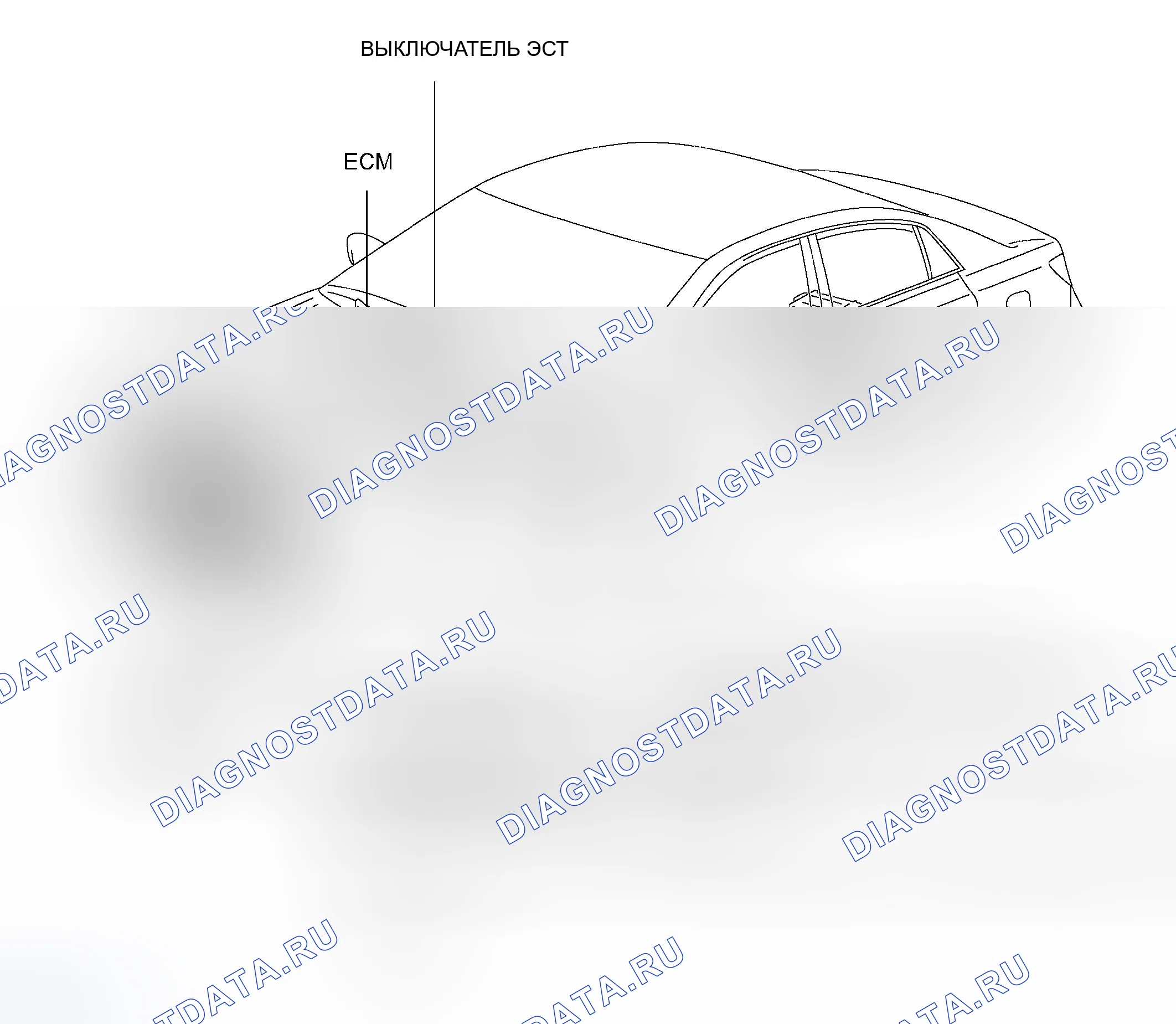 Рис. 3: РАСПОЛОЖЕНИЕ ДЕТАЛЕЙ. Toyota Avalon XX30