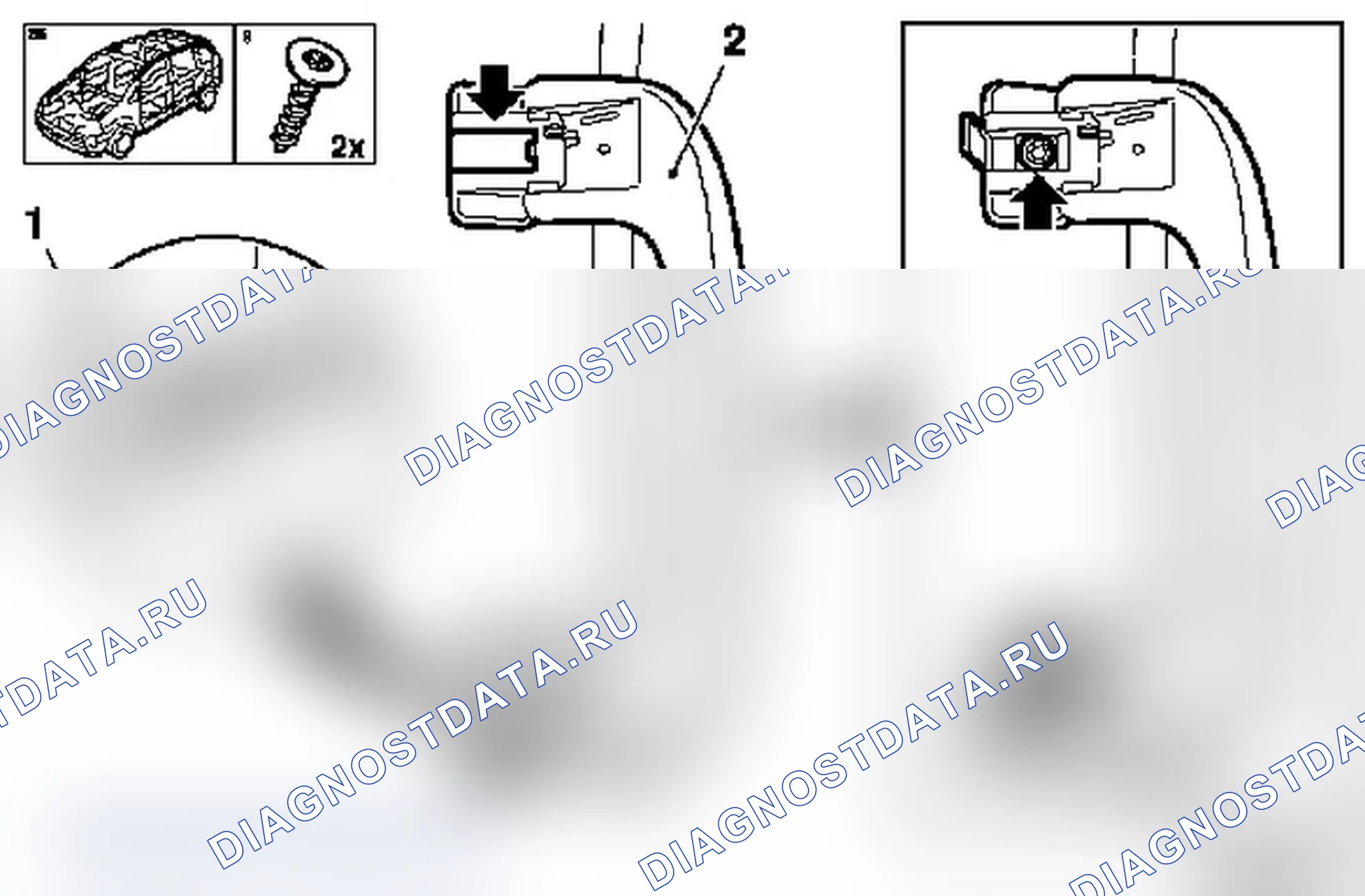 Снятие и установка рукоятки фигурного потолка. Opel Vectra C