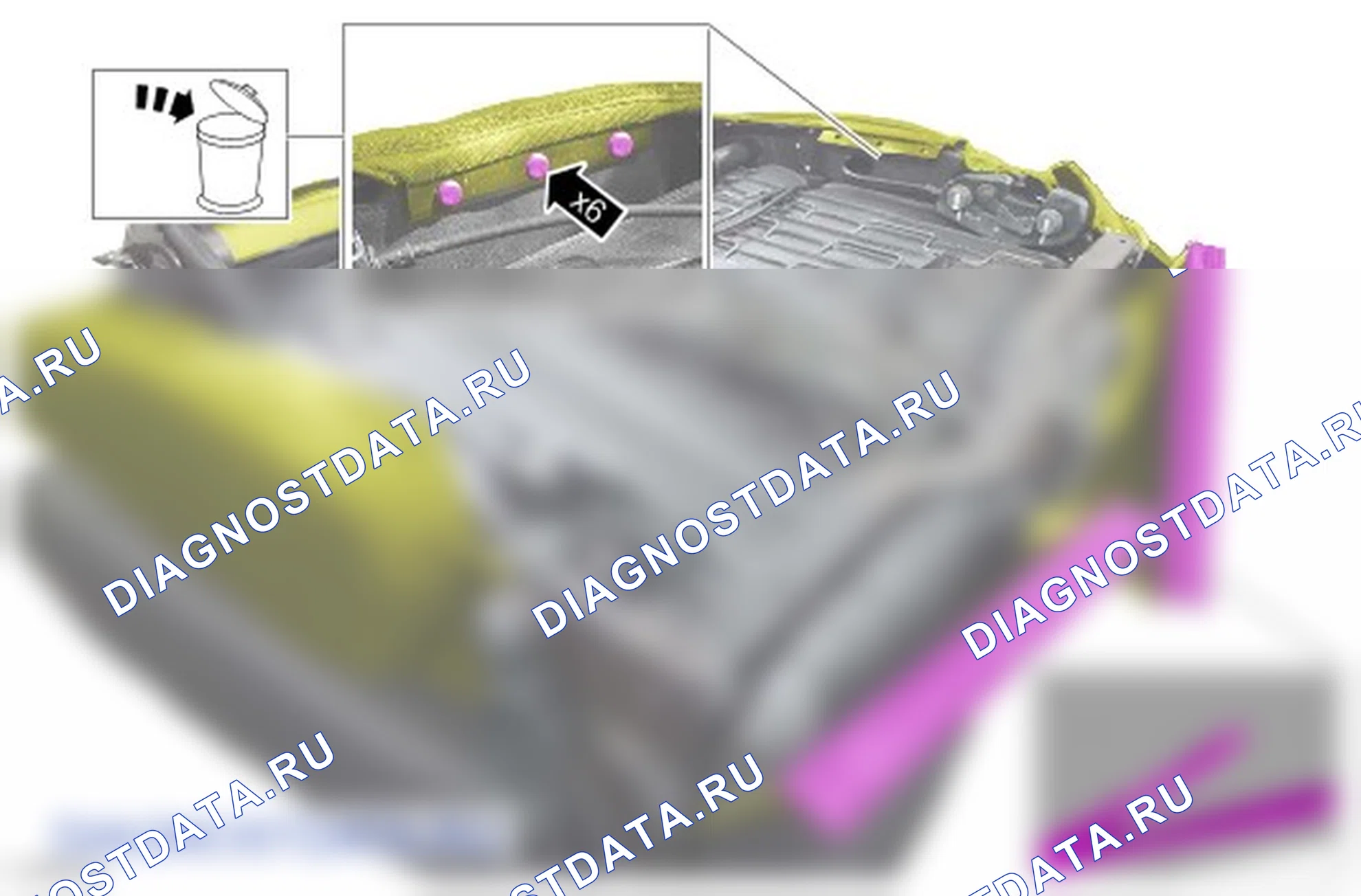 Разборка и сборка подушки заднего сиденья. Ford EcoSport II