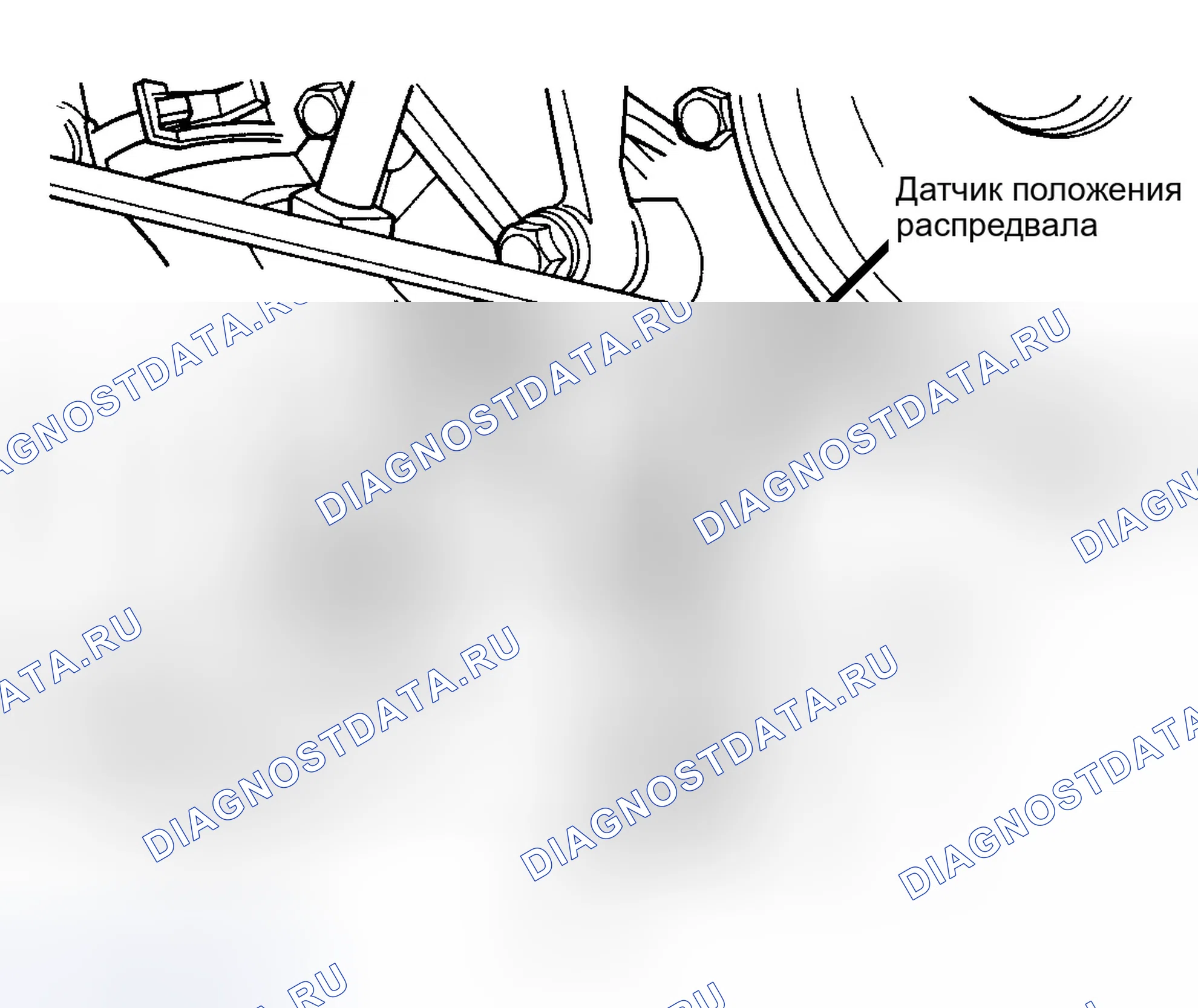 Рис. 7: Передняя часть двигателя (8.0L). Dodge Pickup R3500 