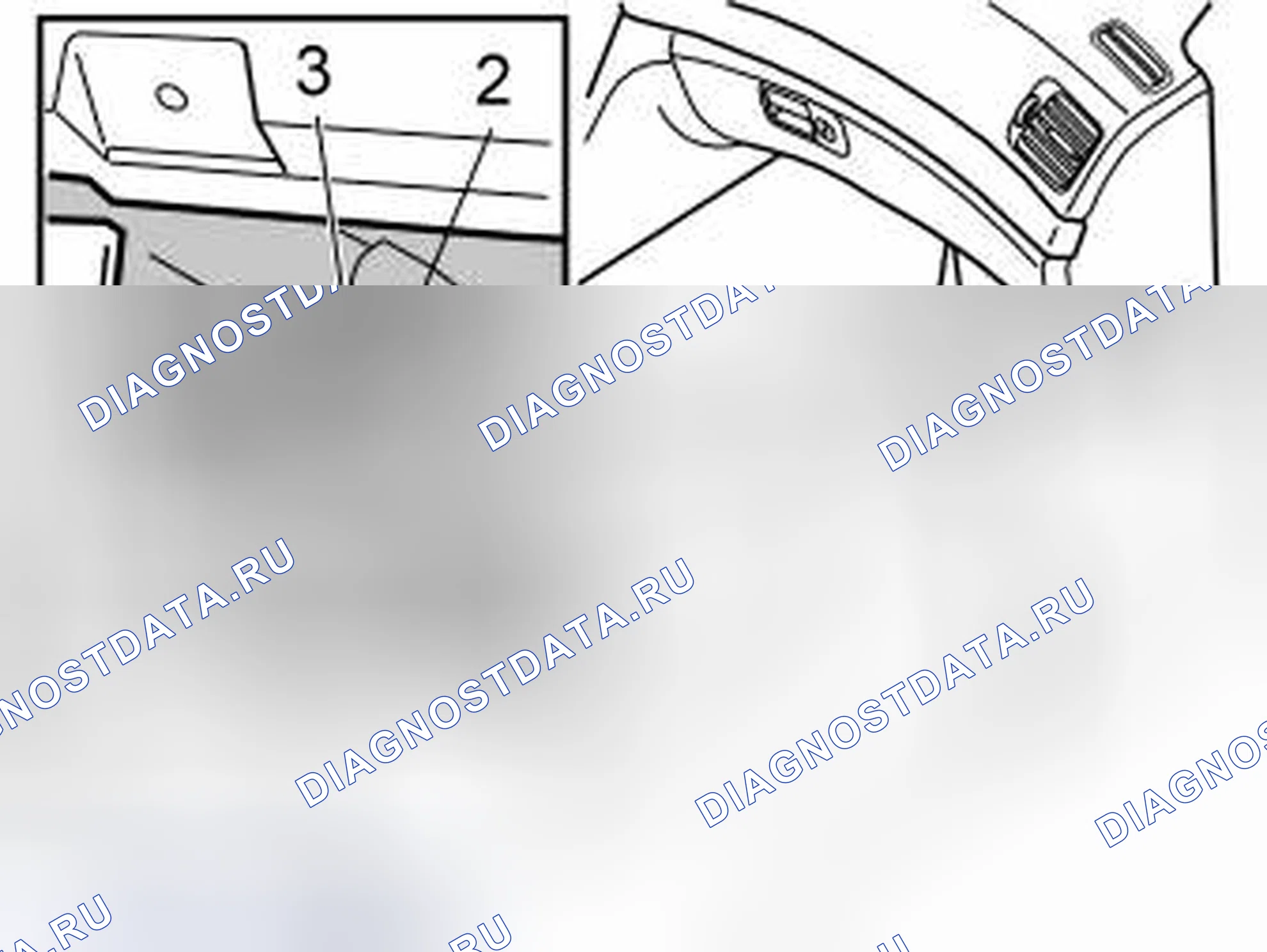 Рис. 447: Установка монтажной проушины. Volvo XC70 I рестайлинг