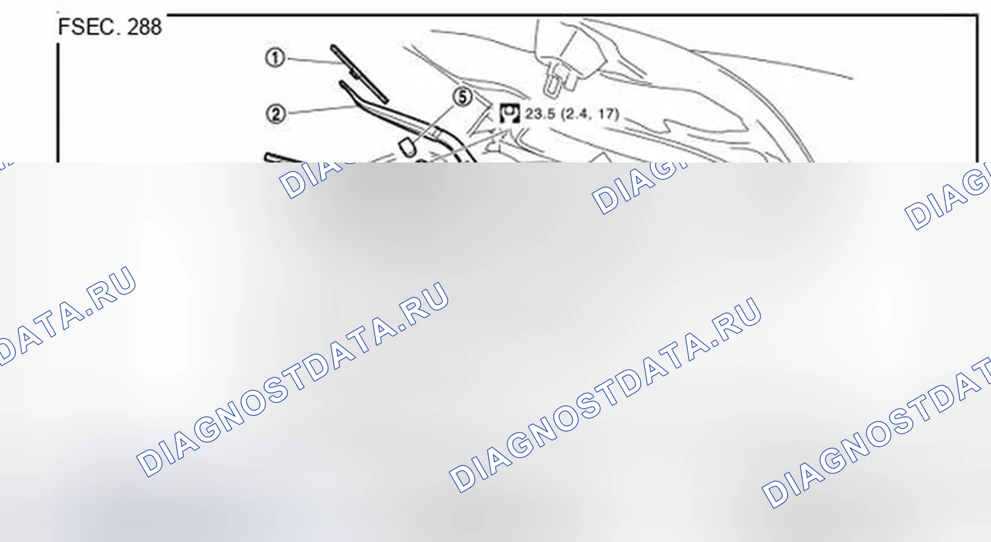 Рис. 13: Разнесенный вид. Infiniti FX35 II рестайлинг
