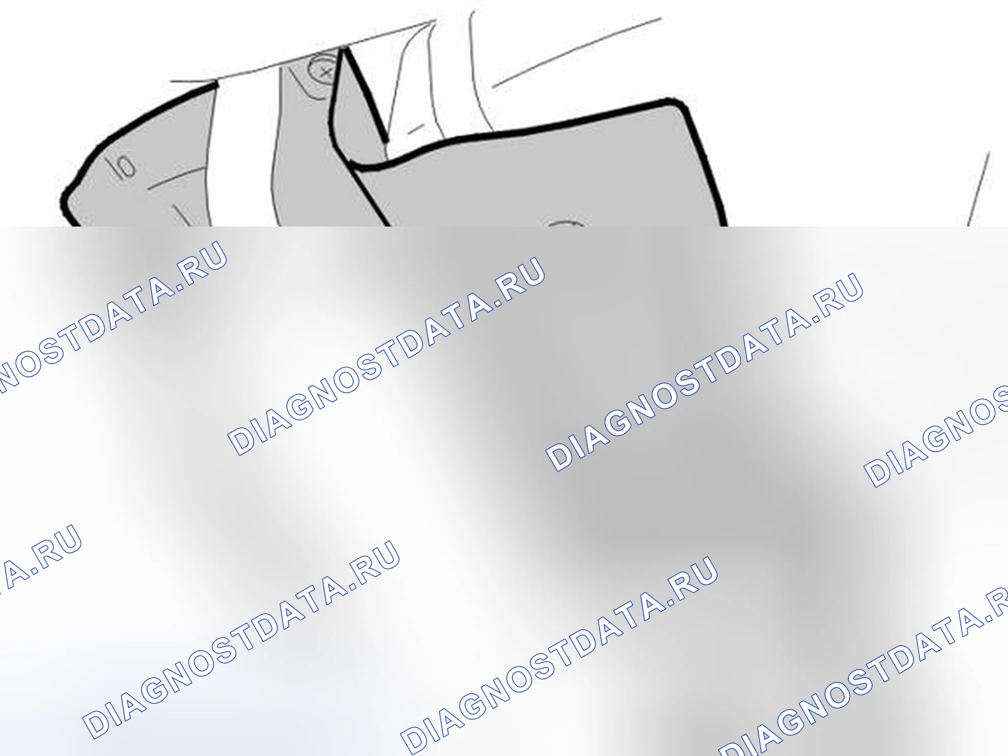 Рис. 65: СНЯТИЕ ТЕПЛООТРАЖАЮЩЕЙ ПЛАСТИНЫ. Volvo V50 I