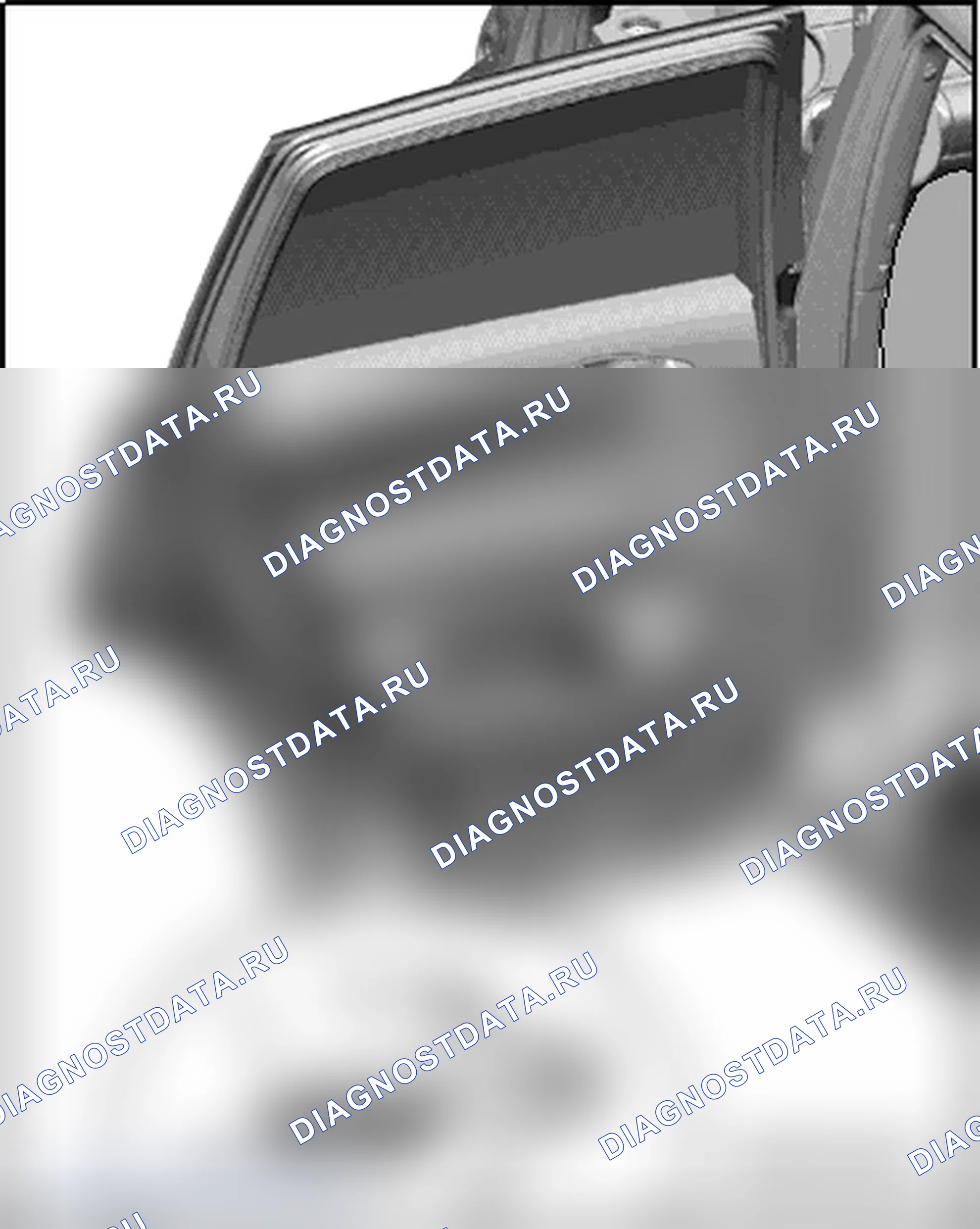 Рис. 91: ДВЕРНОЙ ПРЕДУПРЕЖДАЮЩИЙ ОГОНЬ И ЗАДНИЙ ВХОДНОЙ ОГОНЬ. Audi Q7 4L рестайлинг