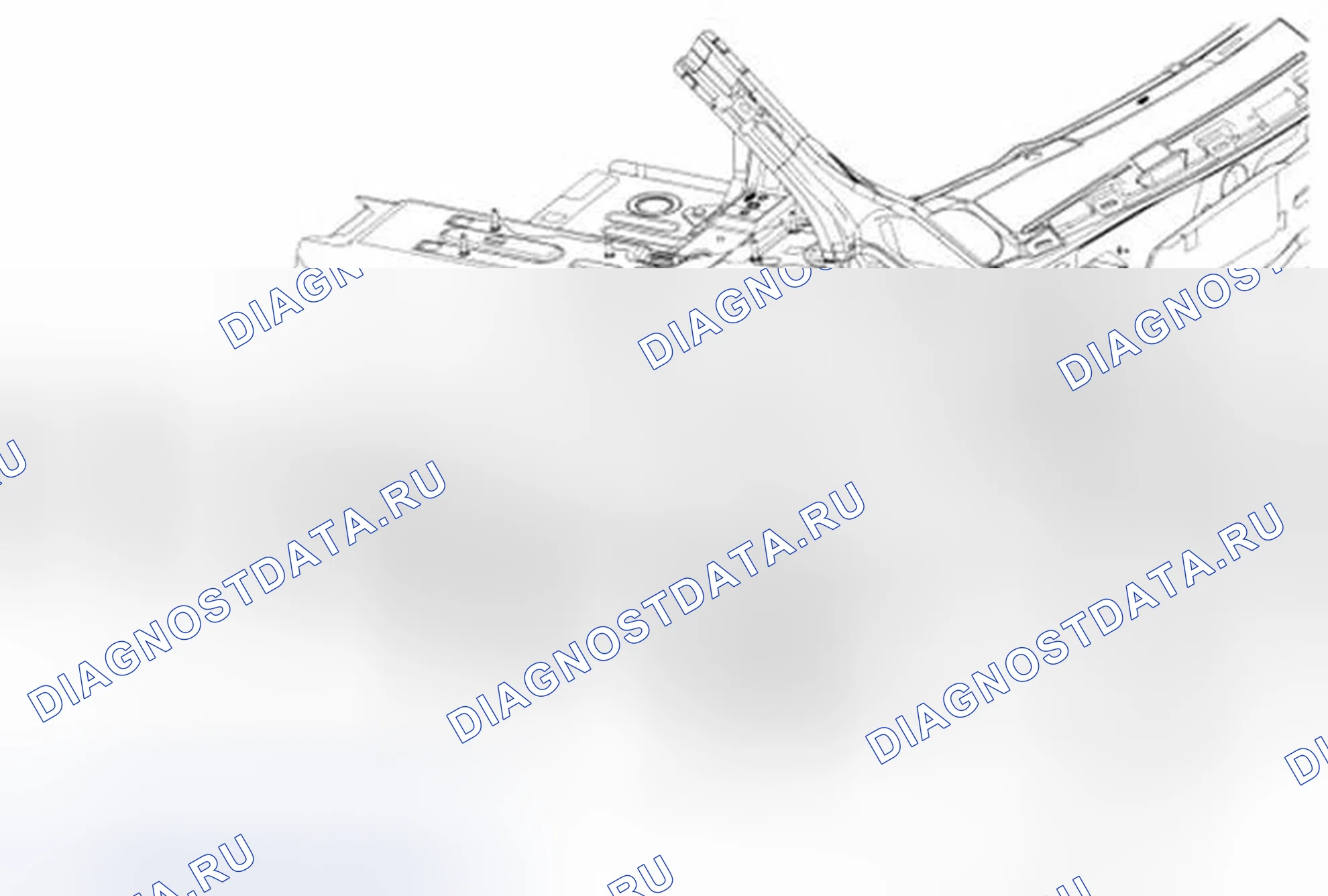 Рис. 52: Боковина пола. Ford Mustang V рестайлинг