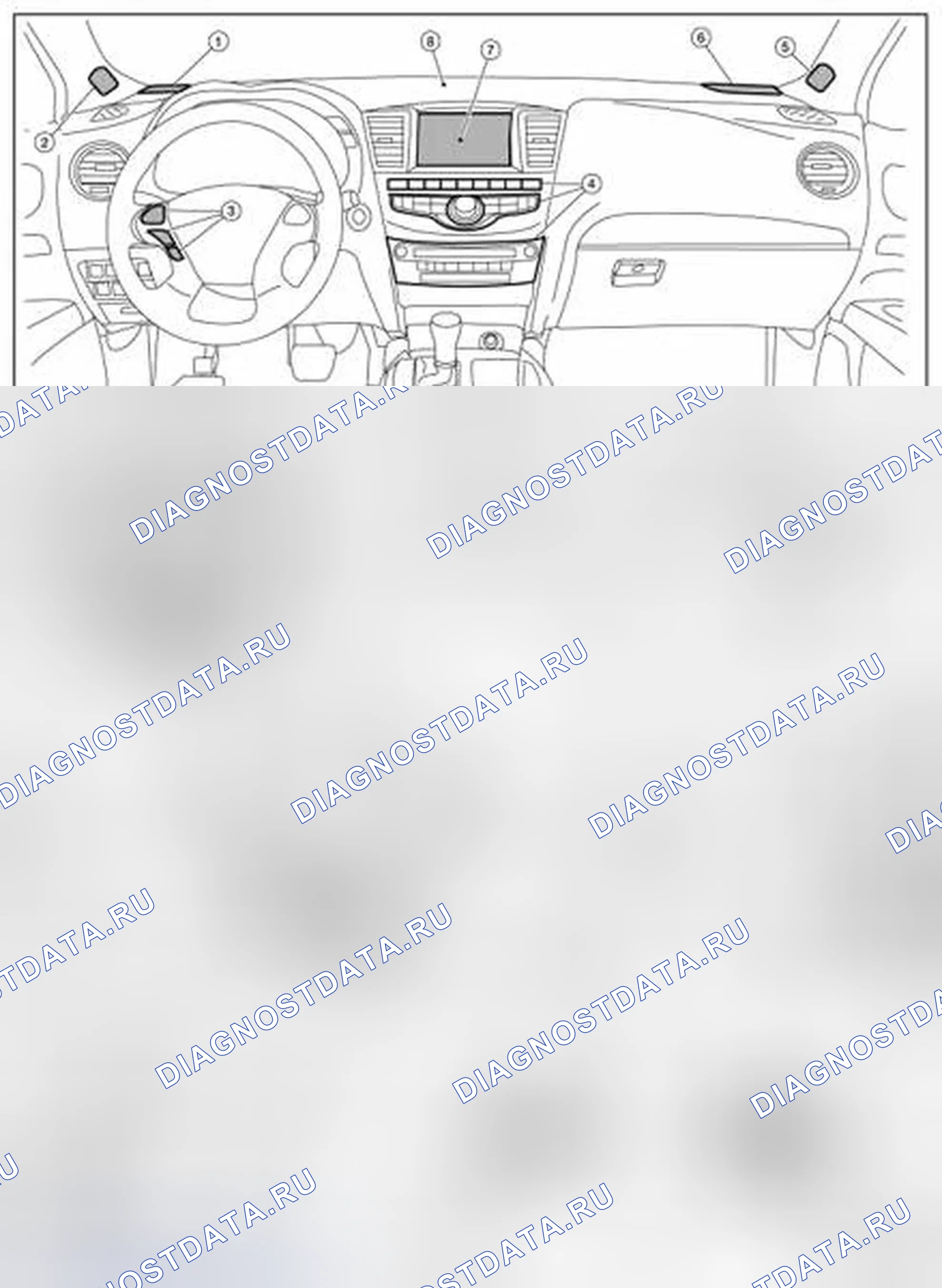 Рис. 837: Расположение компонентов. Infiniti QX60 I