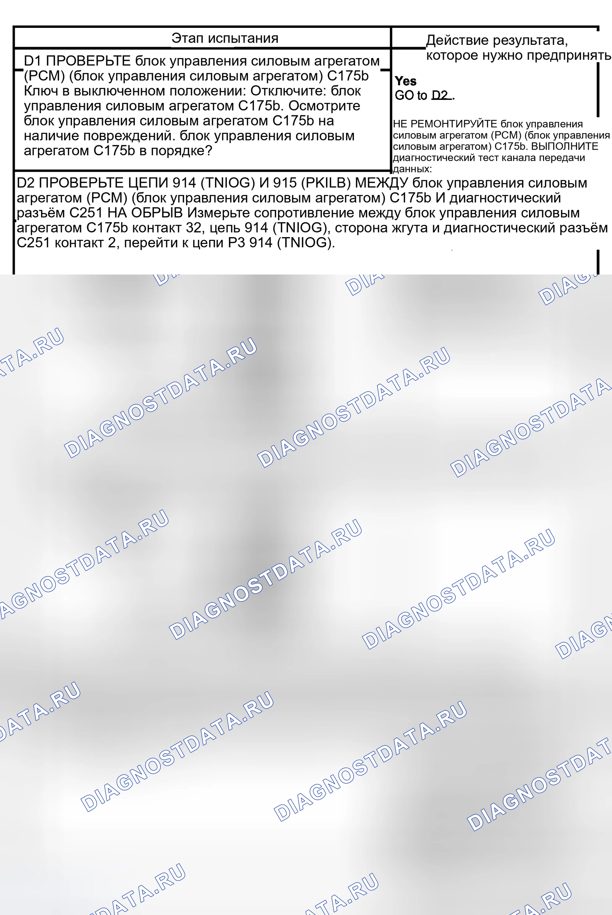 Рис. 9: диагностический тест D: МОДУЛЬ УПРАВЛЕНИЯ ТРАНСМИССИЕЙ (блок управления силовым агрегатом (PCM) (блок управления силовым агрегатом)) НЕ РЕАГИРУЕТ НА ДИАГНОСТИЧЕСКИЙ ИНСТРУМЕНТ. Hyundai Lavita I