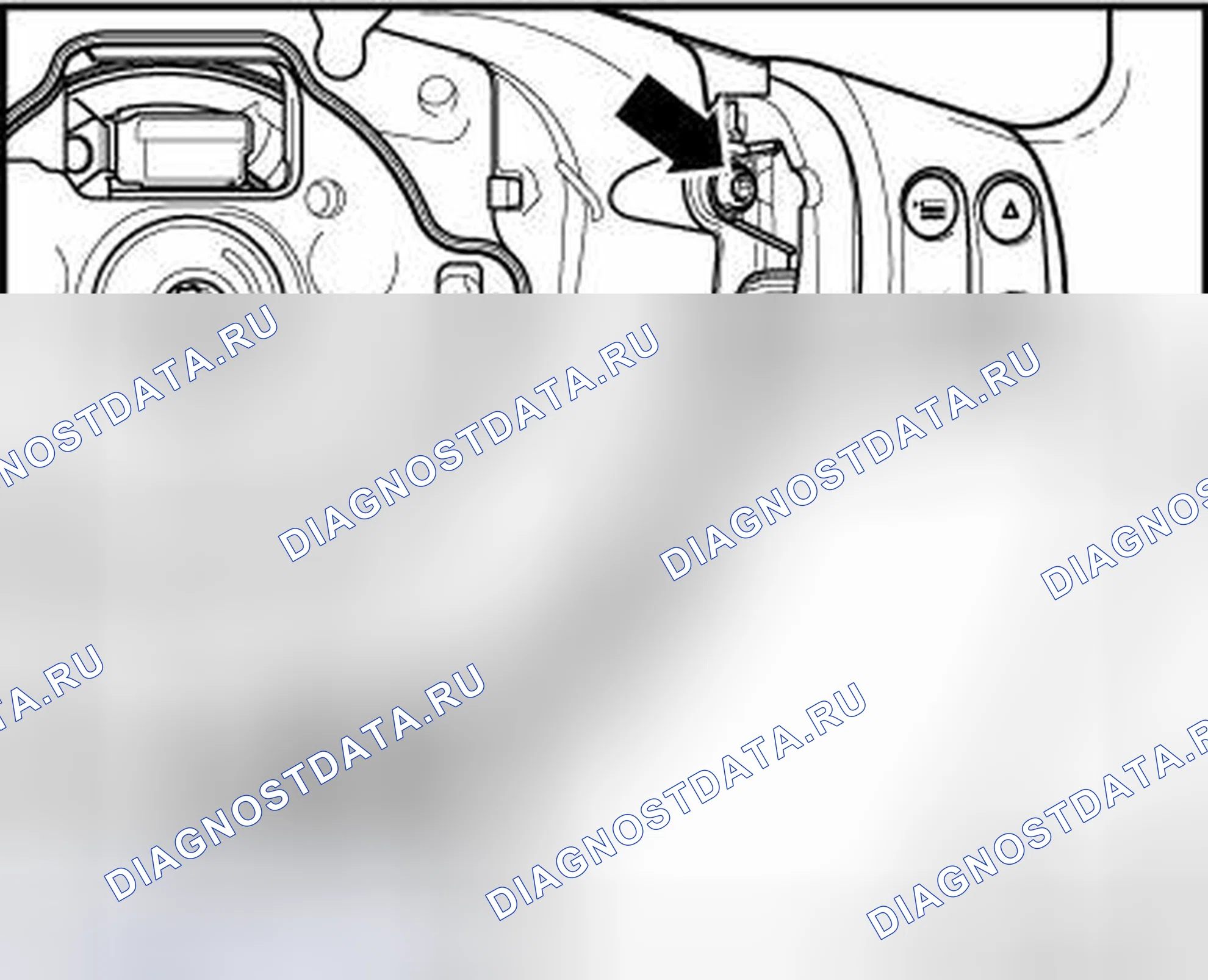 Рис. 91: ПЕРЕКЛЮЧАТЕЛЬ РАДИОУПРАВЛЕНИЯ РУЛЕВЫМ КОЛЕСОМ, ЧЕРЕЗ MY 09. Volkswagen Jetta V