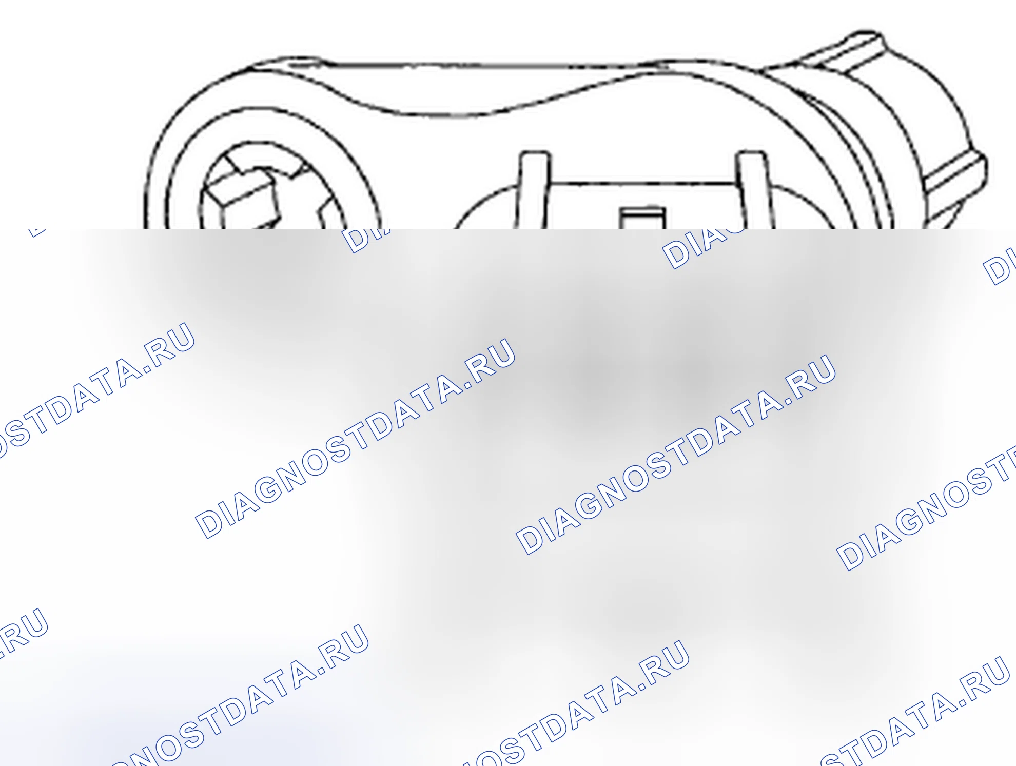 Рис. 14: Датчик частоты вращения вала турбины (TSS). Mazda Tribute II