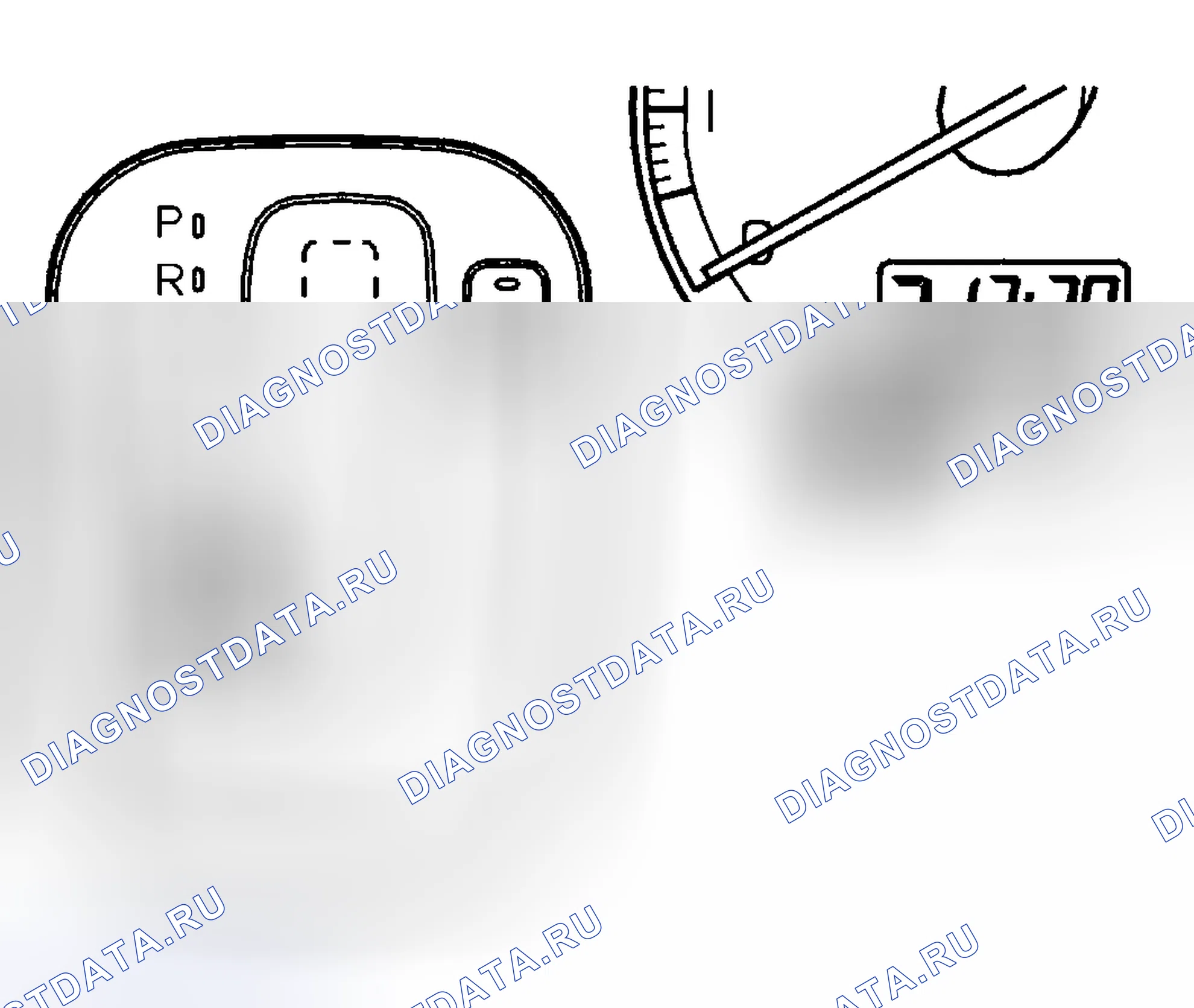 Рис. 365: Проверка переключений передач в ручном режиме. Volvo XC90 I