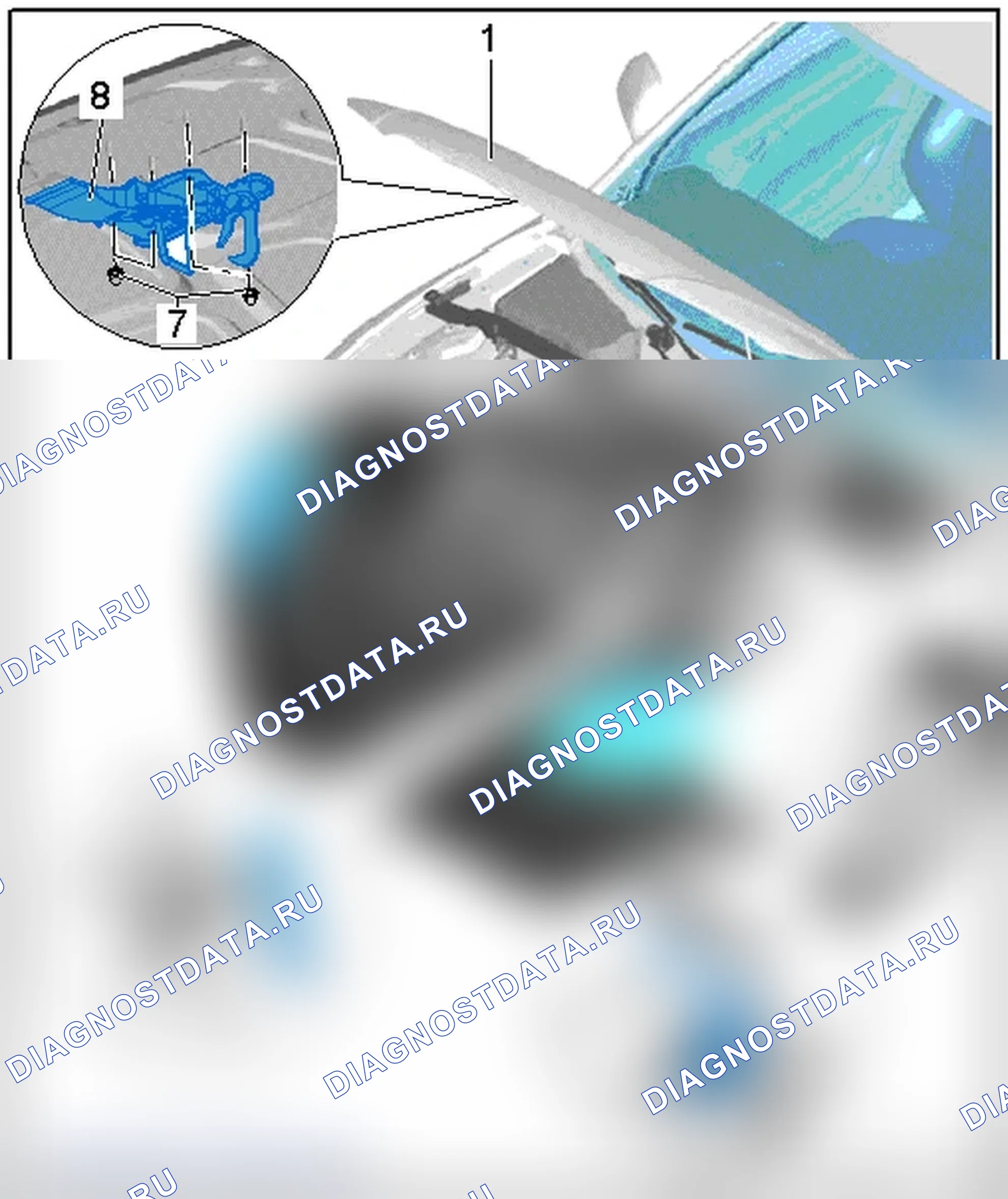 Рис. 44: ОБЗОР КАПОТА В СБОРЕ. Audi S5 I