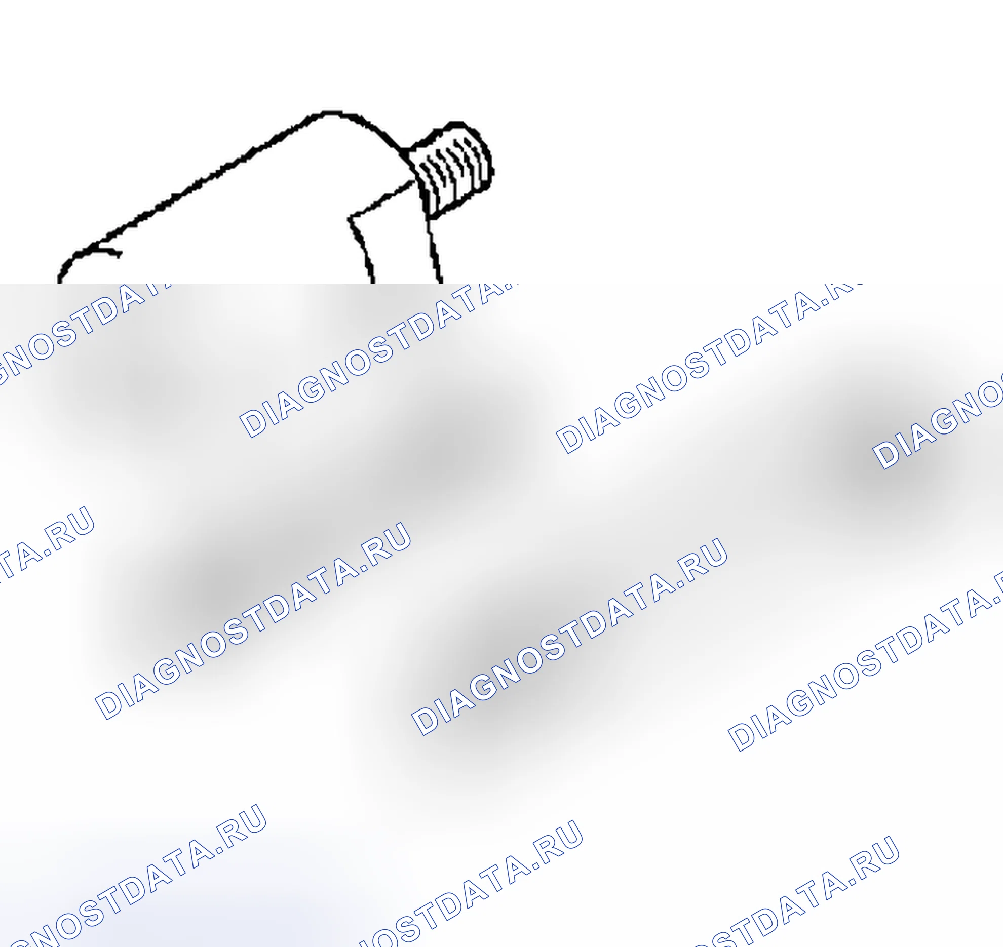 Рис. 64: Держатель, вал турбины 0K201 190 019. Kia Rio I