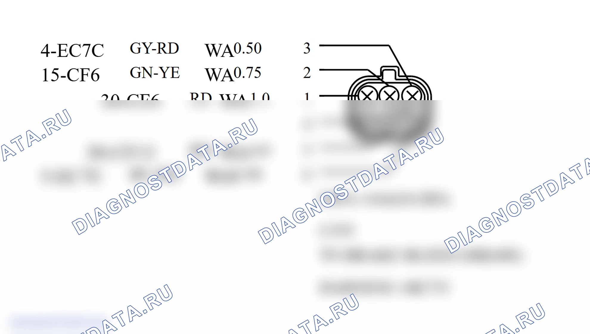 Распиновка разъёма 555. Ford Tourneo Connect I