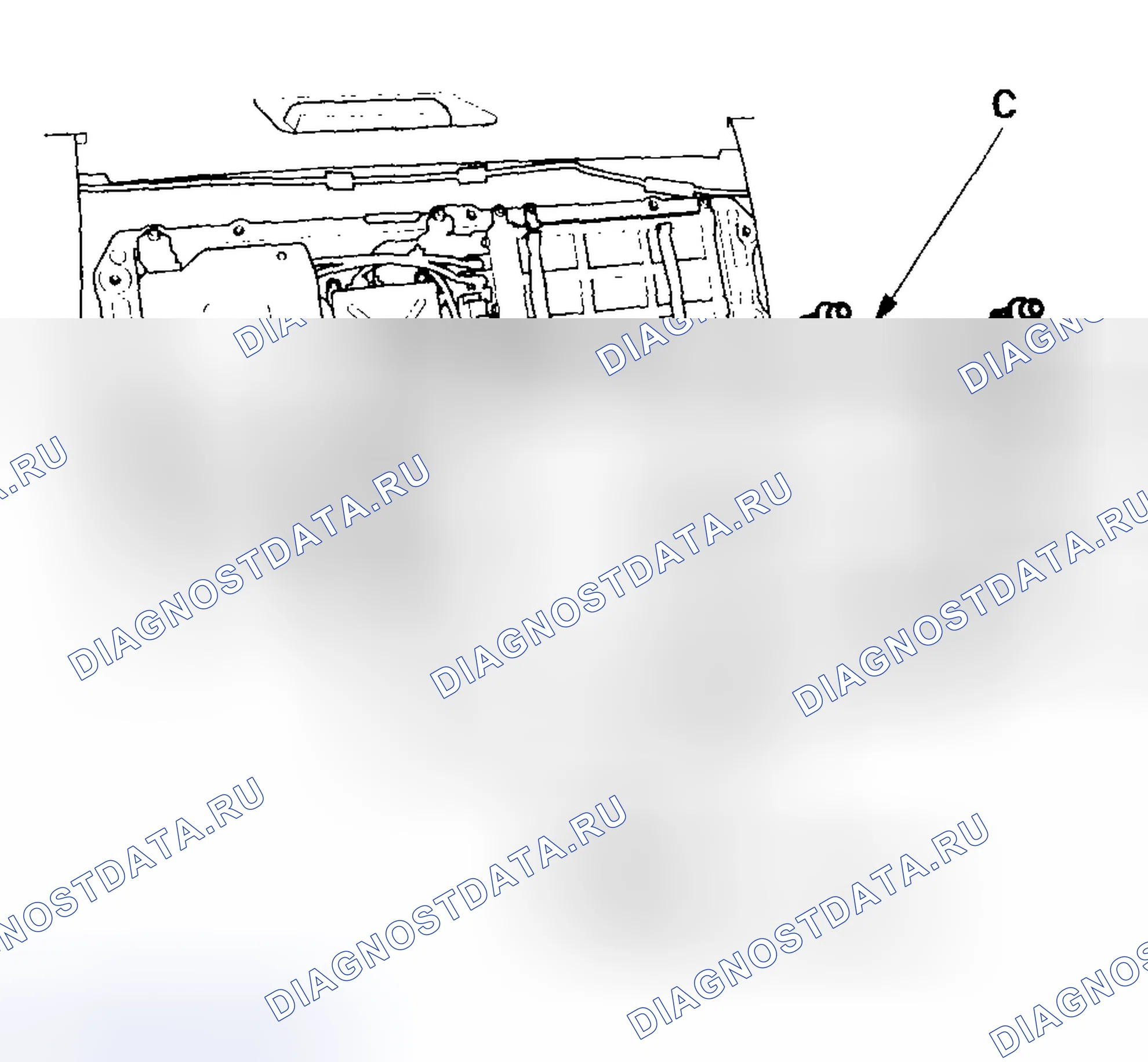 Рис. 802: Снятие / установка крышки IPU. Honda Civic VII рестайлинг