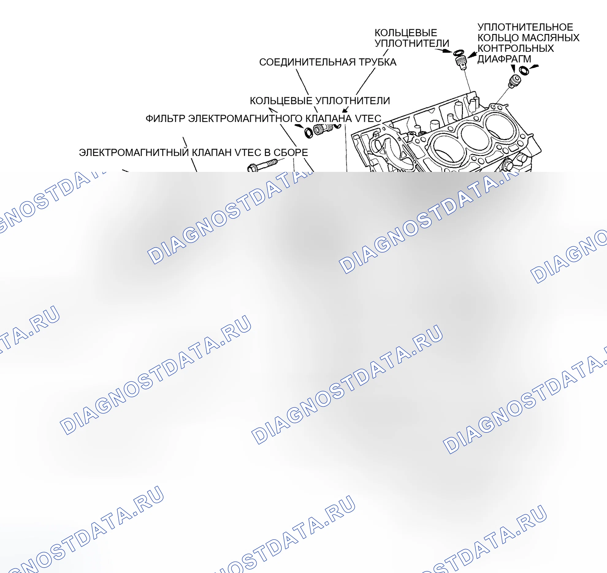 Рис. 36: Индекс расположения компонентов. Honda Accord VI