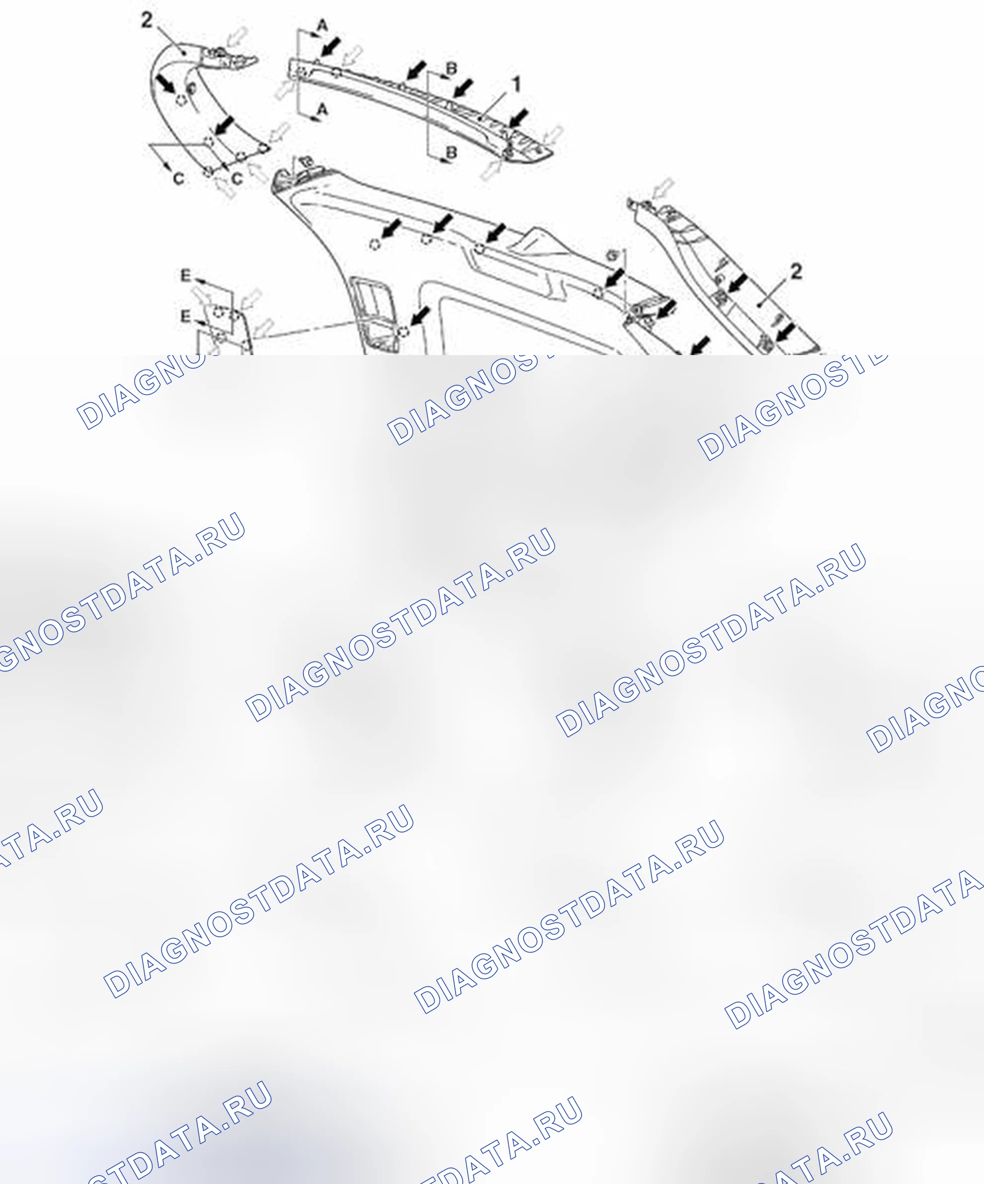 Рис. 23: ДЕМОНТАЖ И МОНТАЖ. Mercedes-Benz CLA-класс C117/X117 рестайлинг
