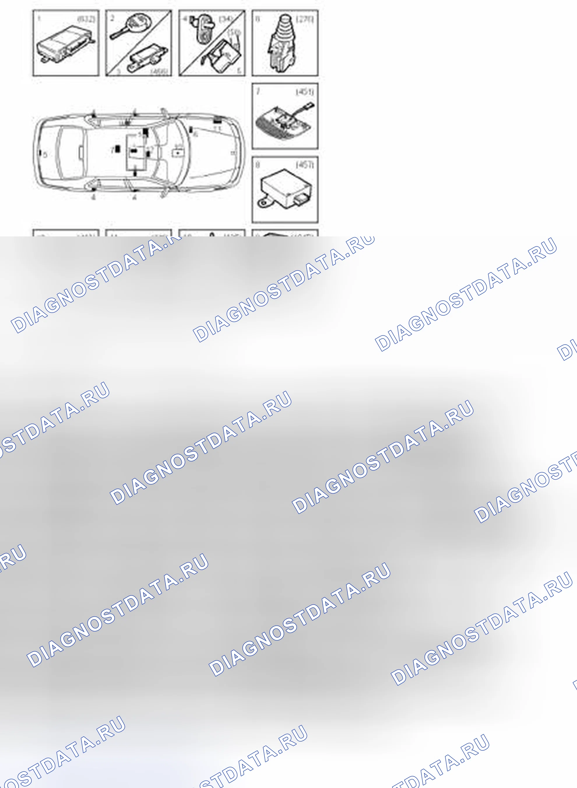 Рис. 230: ОСНОВНЫЕ КОМПОНЕНТЫ, ПРОТИВОУГОННАЯ СИГНАЛИЗАЦИЯ (4d). Kia Picanto III