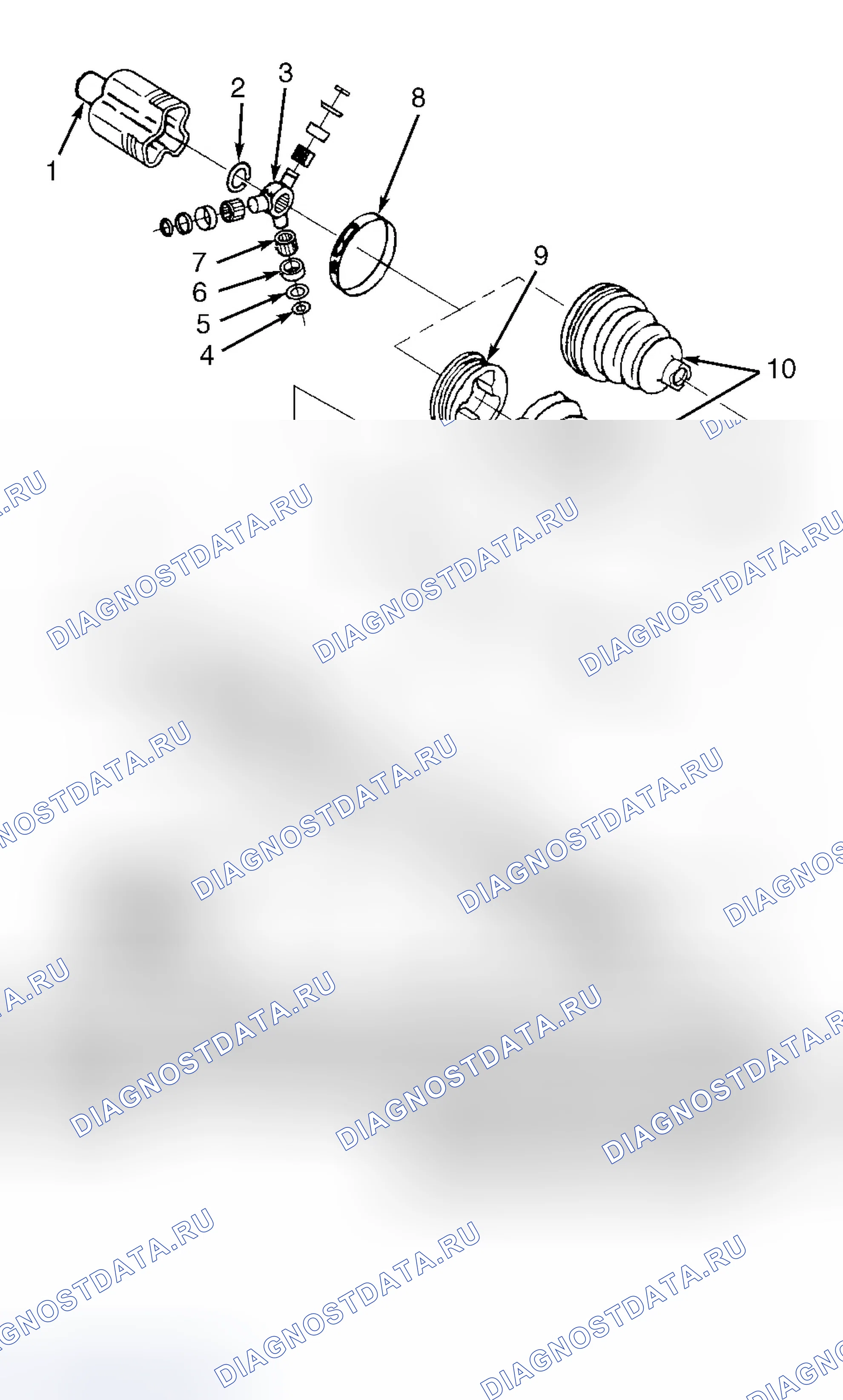 Рис. 5: Удаление внутренней загрузки Cv. Chrysler Cirrus I