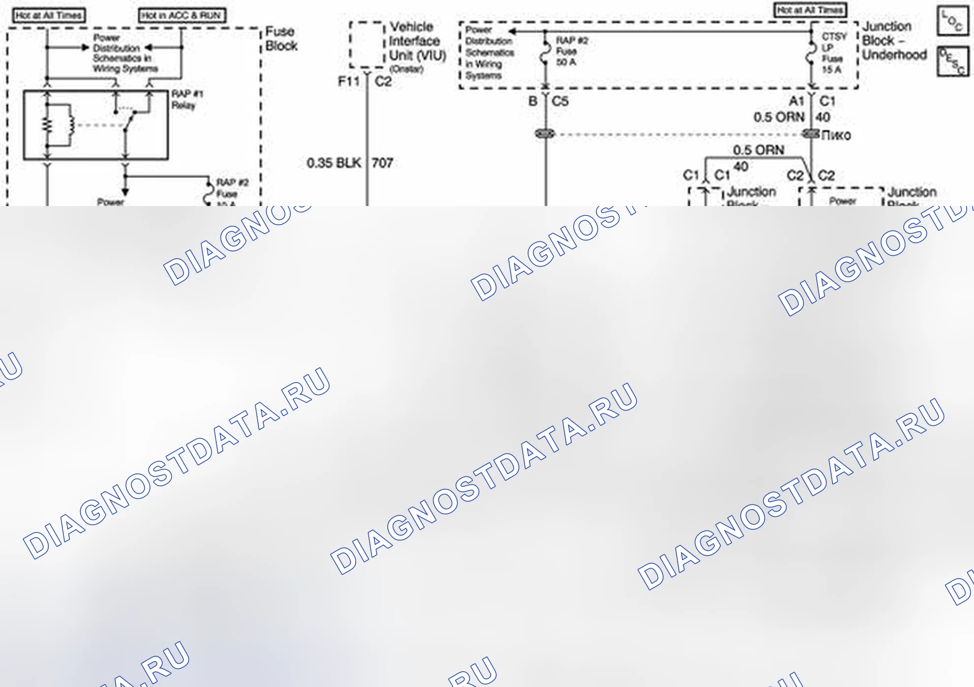 Рис. 13: Принципиальные электрические схемы. Chevrolet Silverado 3500 GMT800 early