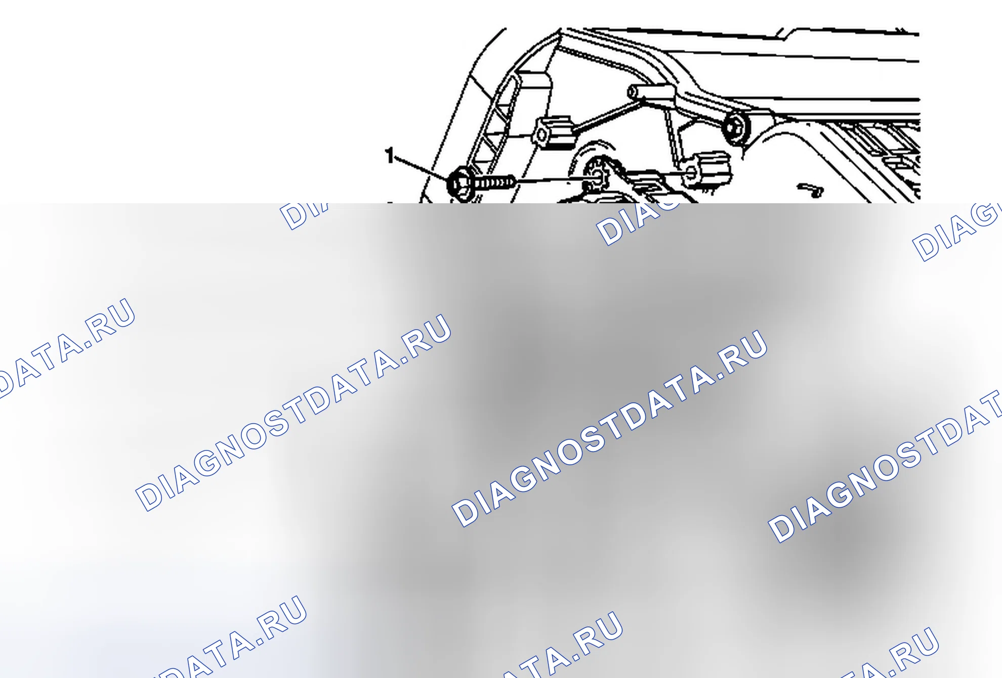 Рис. 64: Замена привода впускного клапана - правая сторона. Cadillac SRX II