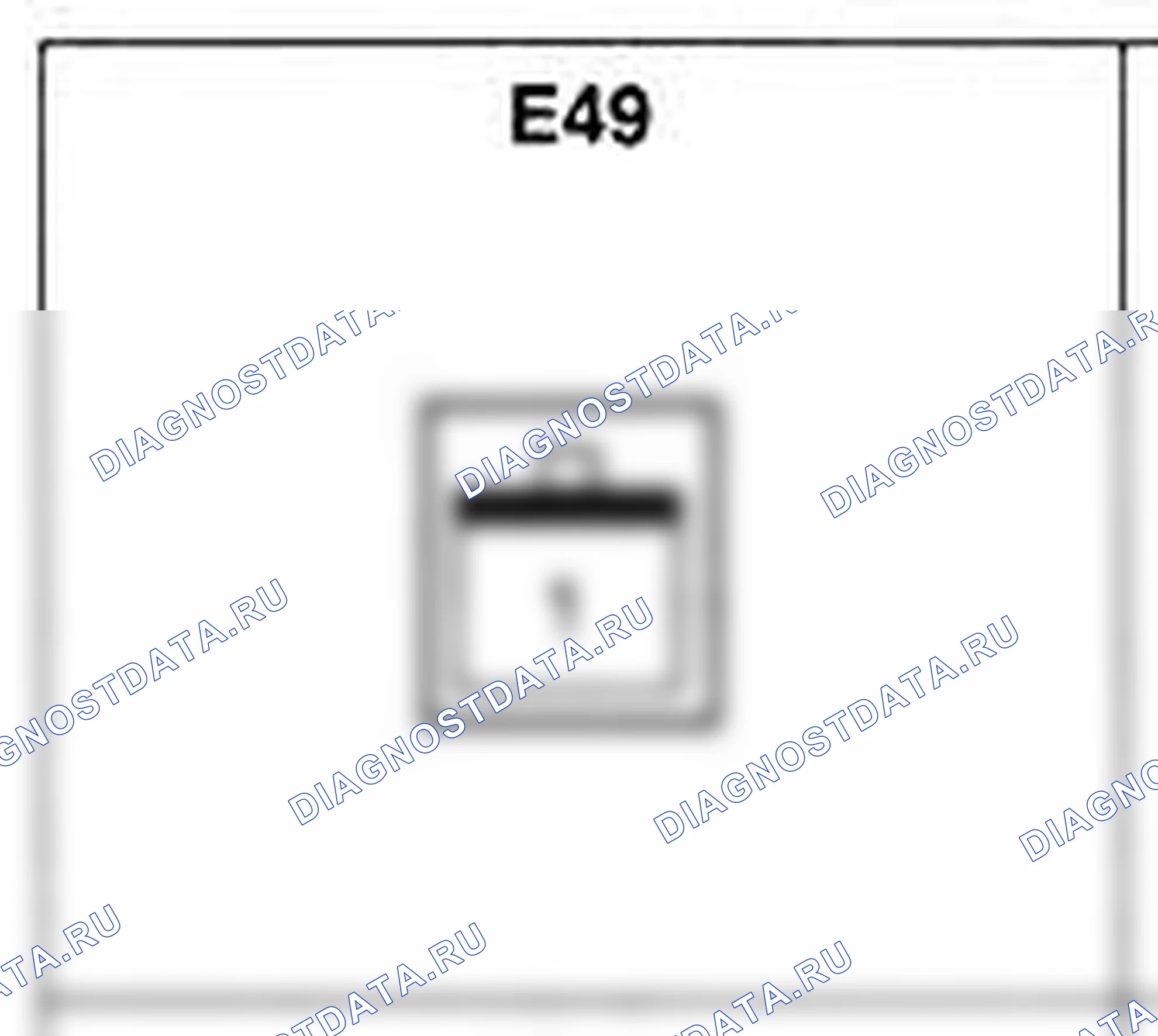 Распиновка разъёма E49 — жгута двигателя. Hyundai H-1 A1