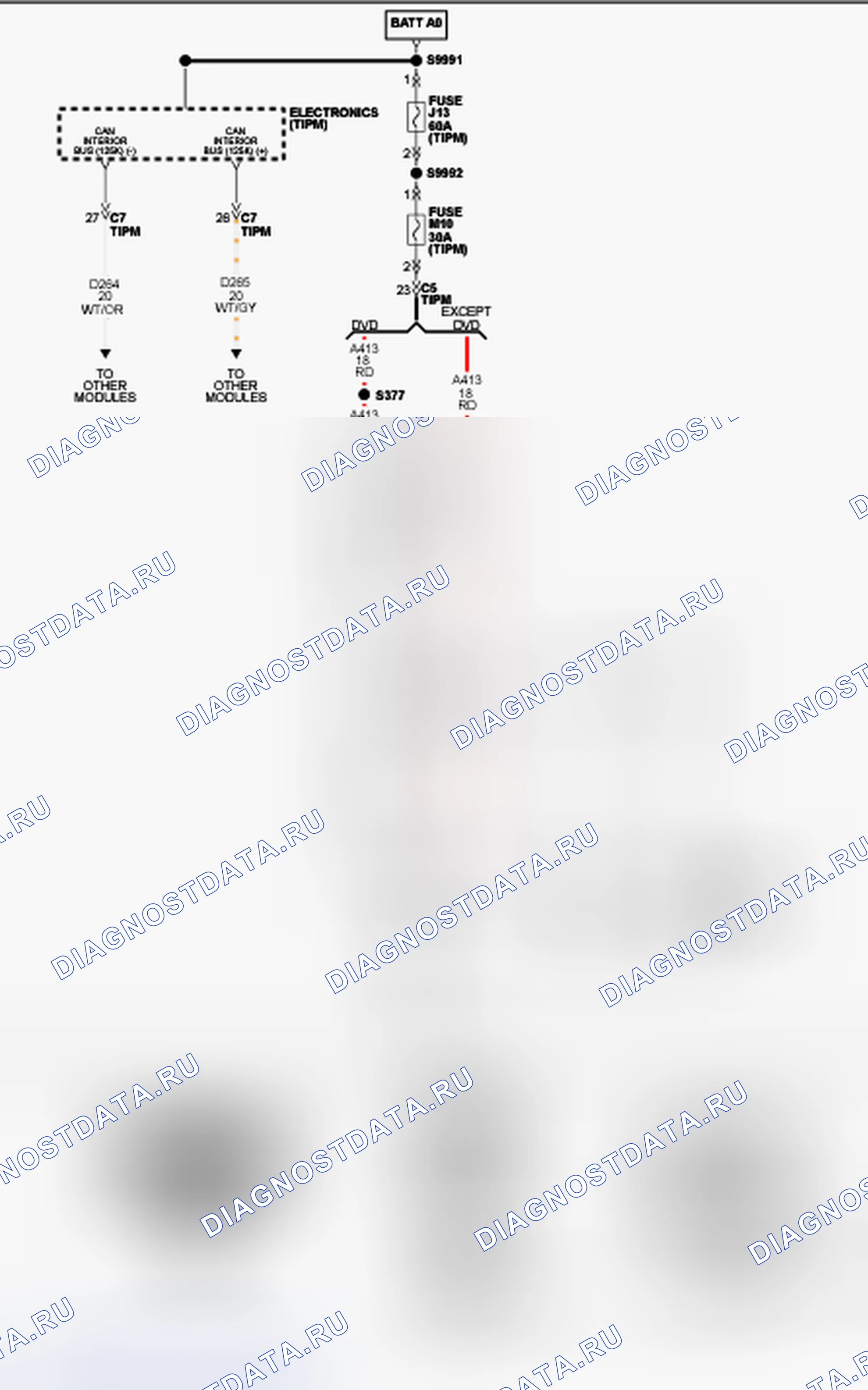Рис. 84: НЕТ ОТВЕТА ОТ Hfm (МОДУЛЬ ГРОМКОЙ СВЯЗИ). Dodge Grand Caravan V