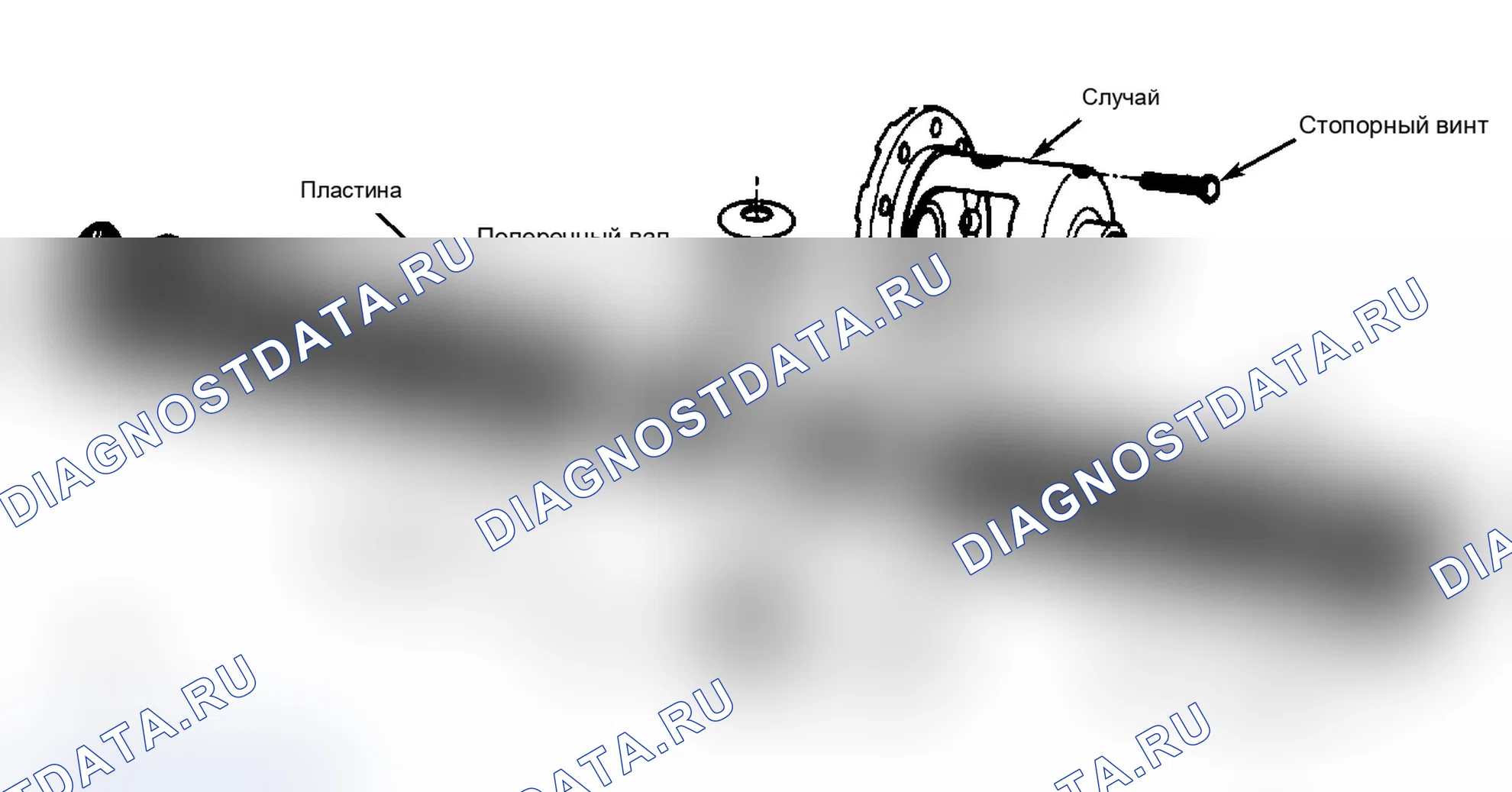 Рис. 1: БЛОК ПИТАНИЯ 4-PINION DANA. Jeep Wagoneer XJ