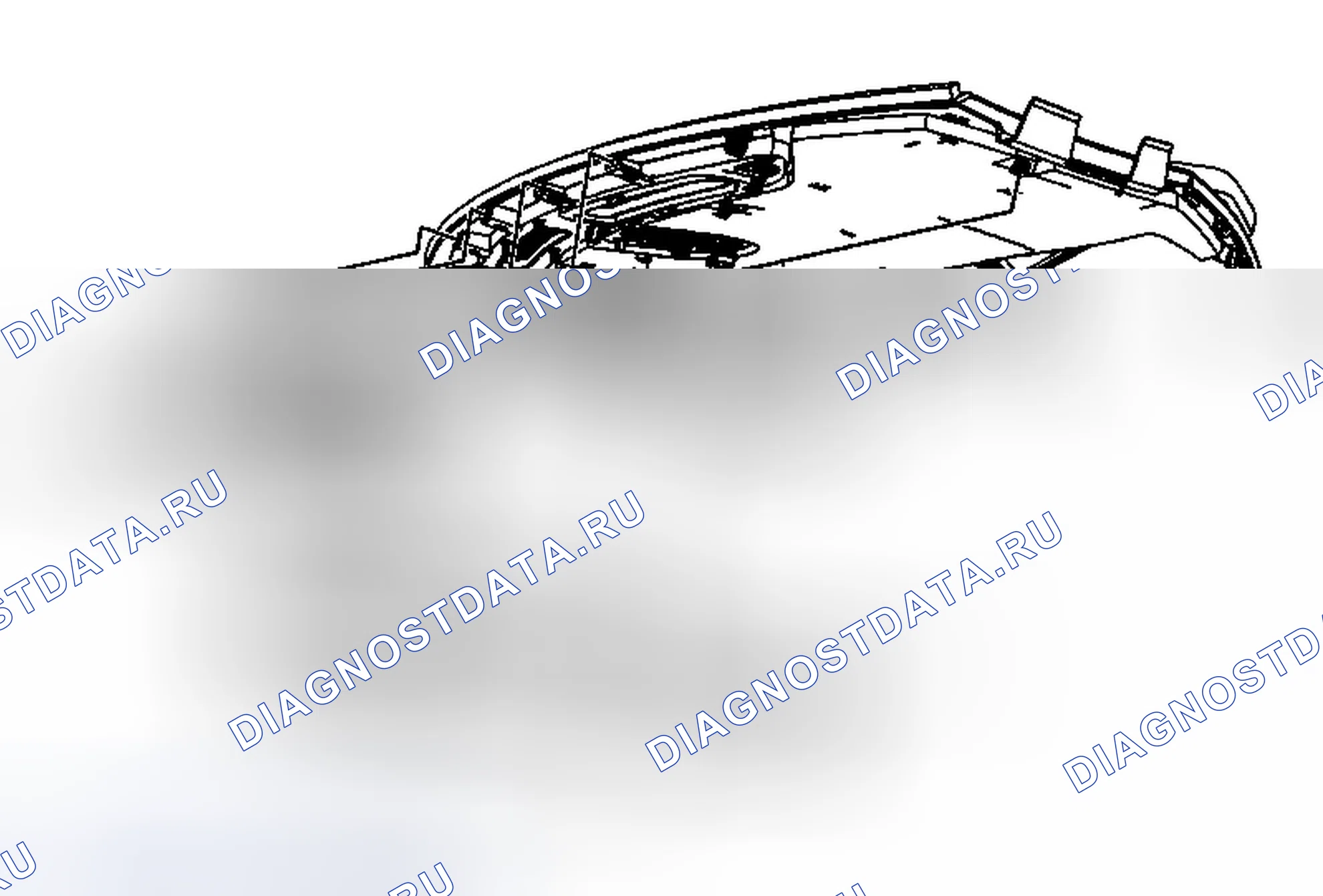 Рис. 29: Замена воздуховода воздухораспределителя. Cadillac SRX II