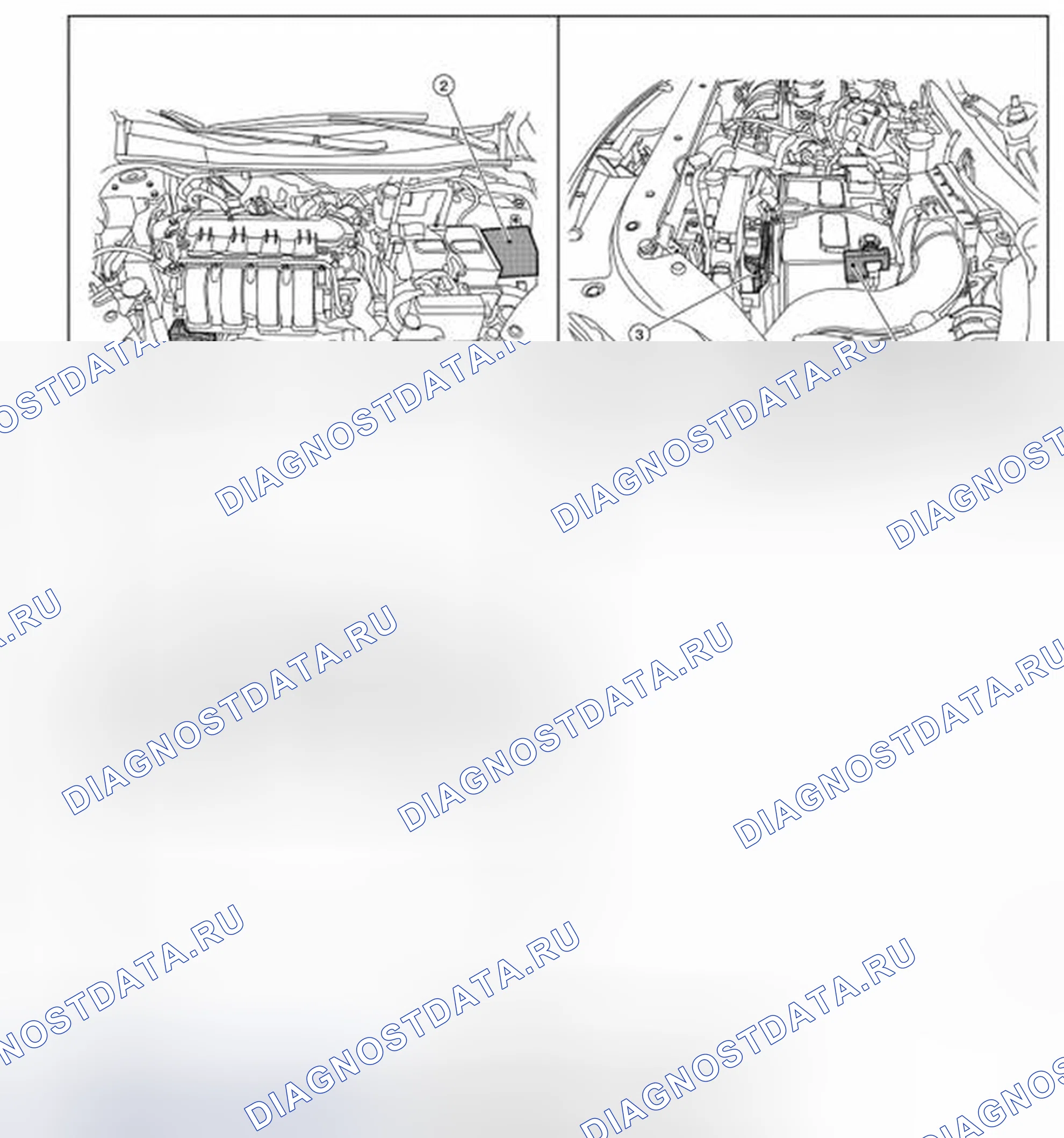 Рис. 12: Расположение компонентов. Nissan Sentra B17 рестайлинг