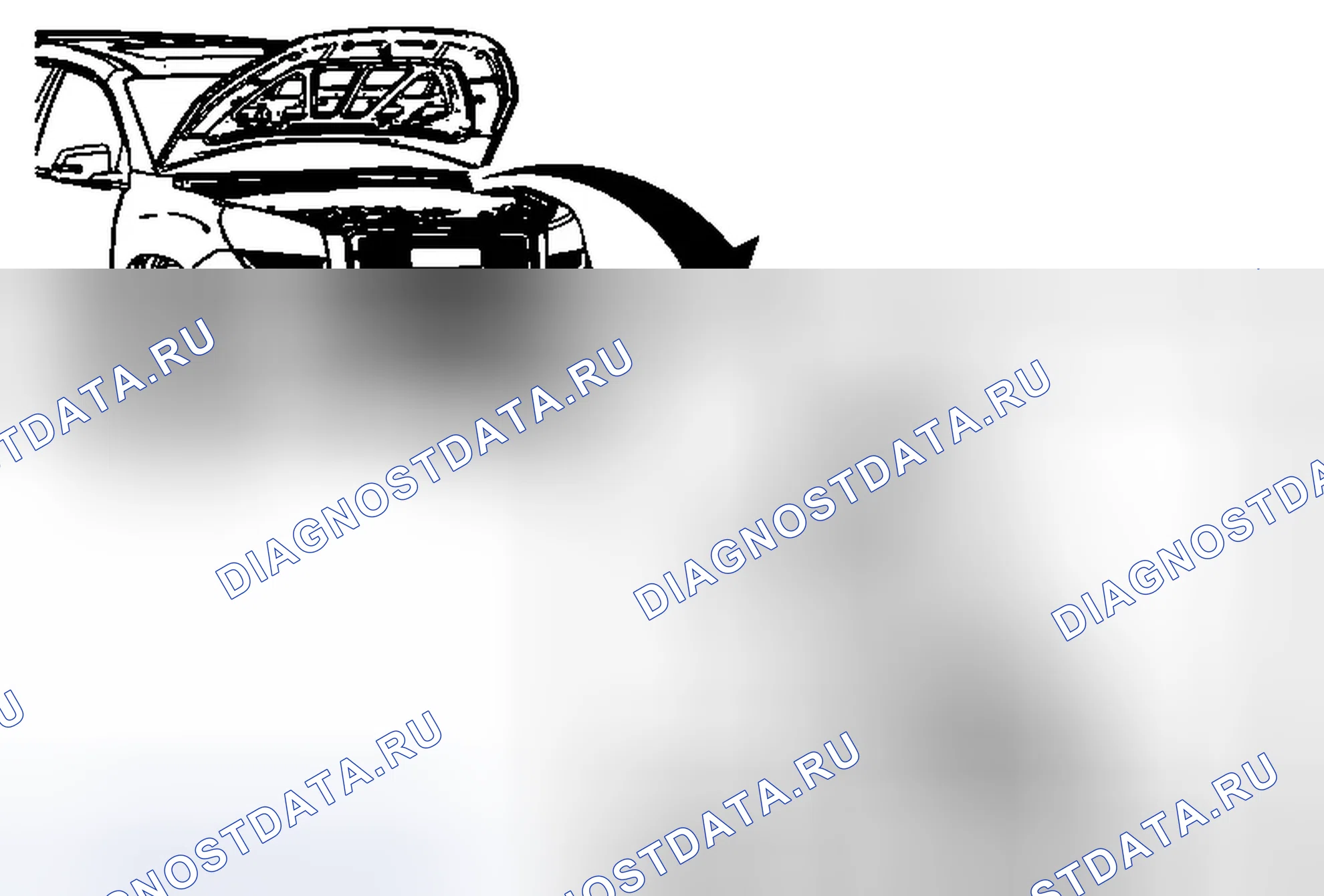 Рис. 32: Замена удлинителя панели решетки воздухозаборника. GMC Acadia I рестайлинг