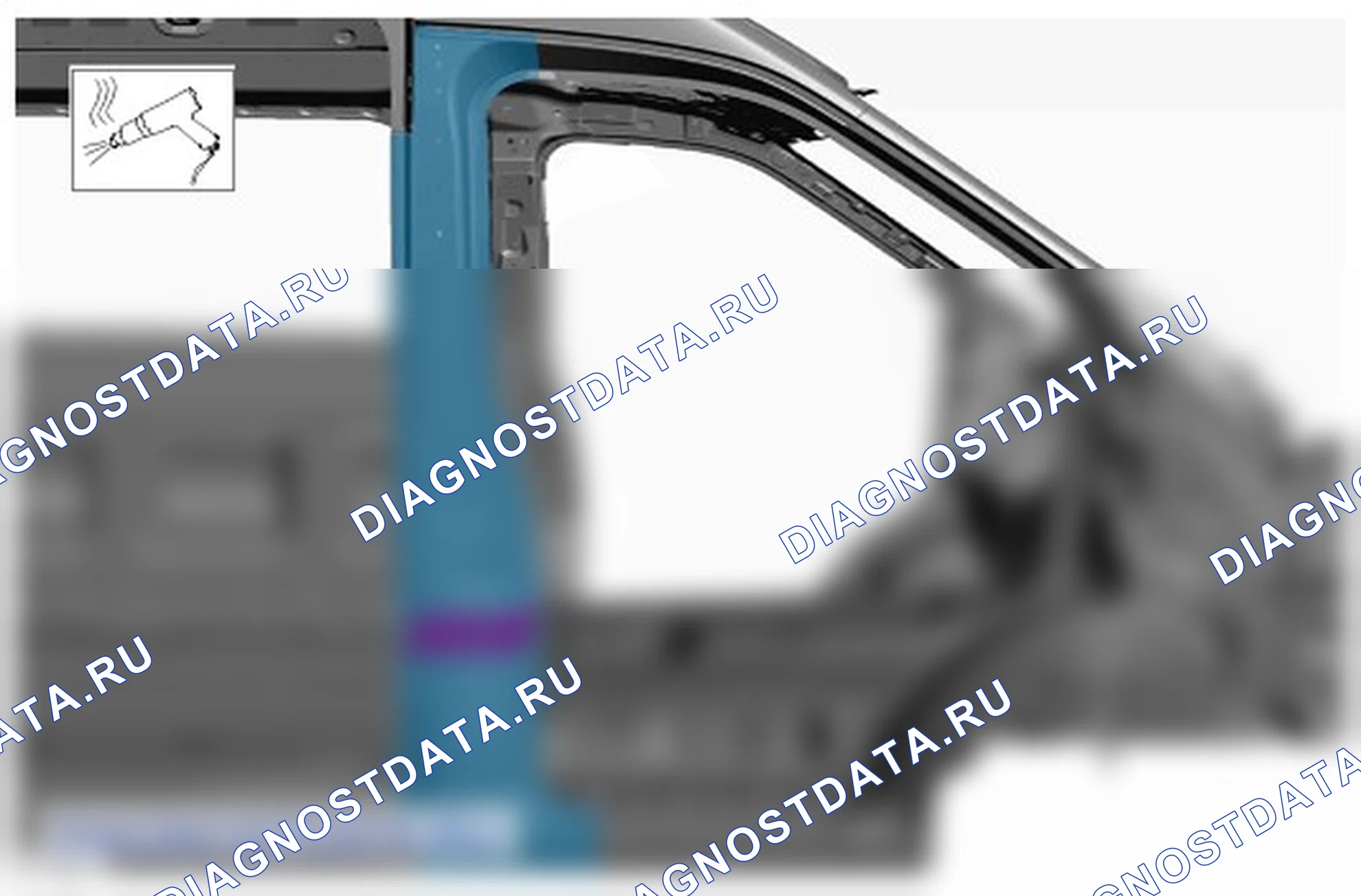 Как снять и установить наружную панель стойки 'В'. Ford Transit VIII