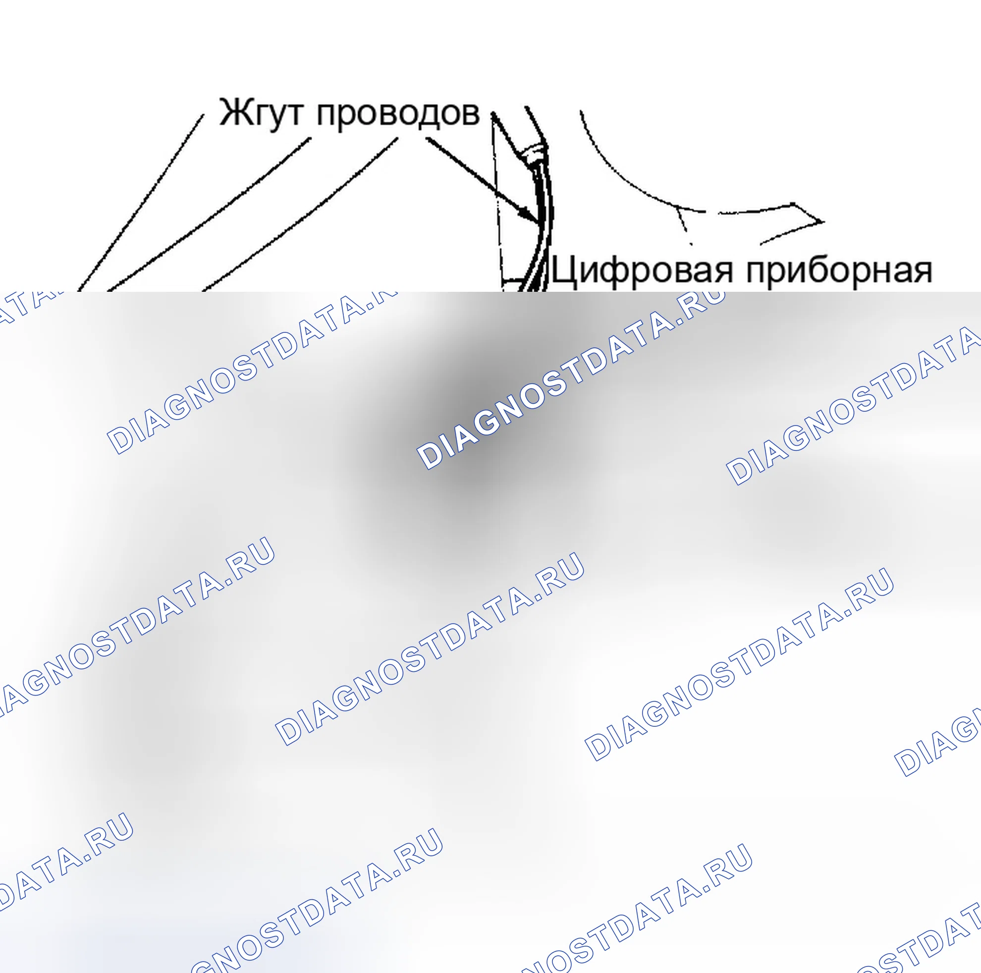 Рис. 6: ДЕМОНТАЖ И МОНТАЖ (ЦИФРОВАЯ ПРИБОРНАЯ ПАНЕЛЬ). Ford Probe I